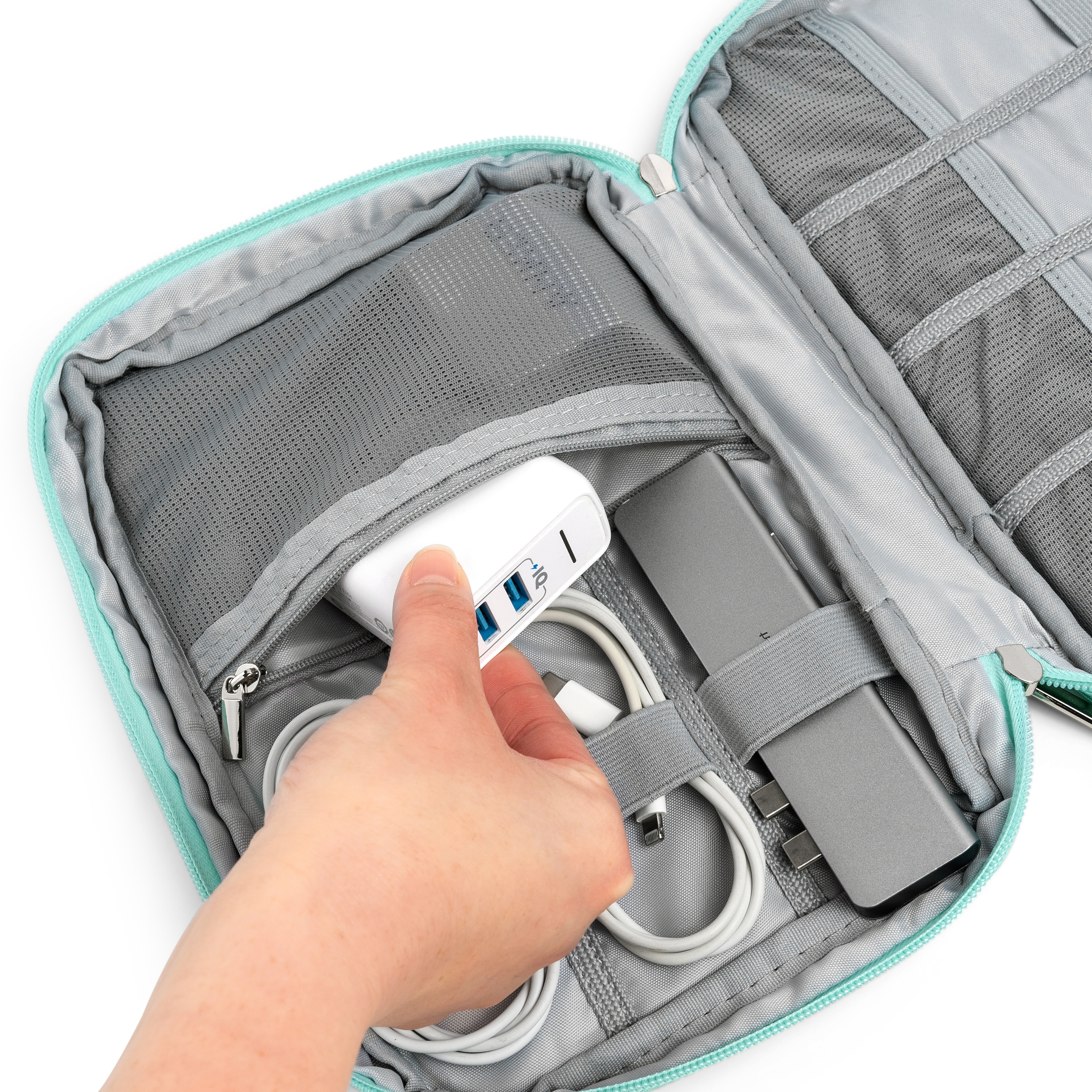 Electronic Accessories USB Cord Charger Cable Organizer Bag Travel Storage Case - Picture 34 of 36