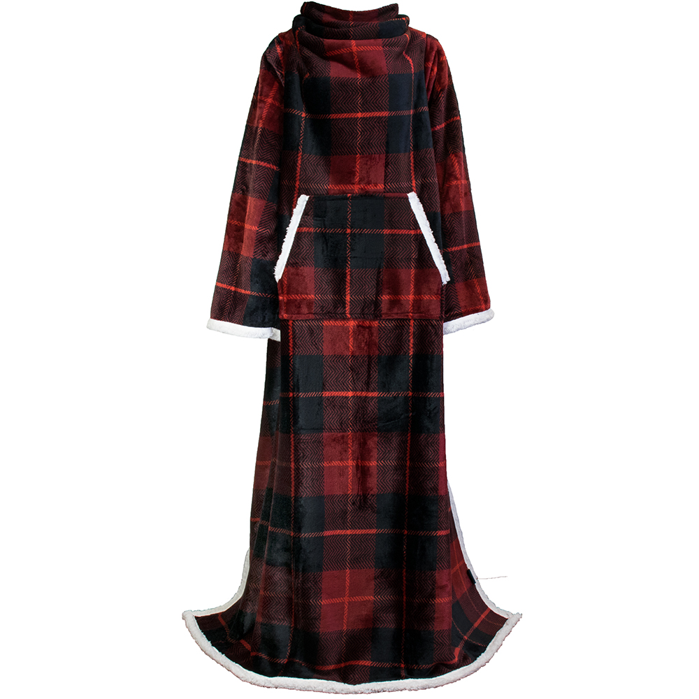 Fleece Wearable TV Blanket with Sleeves Front Pocket Robe Warn Soft Blanket Gift - Picture 141 of 168