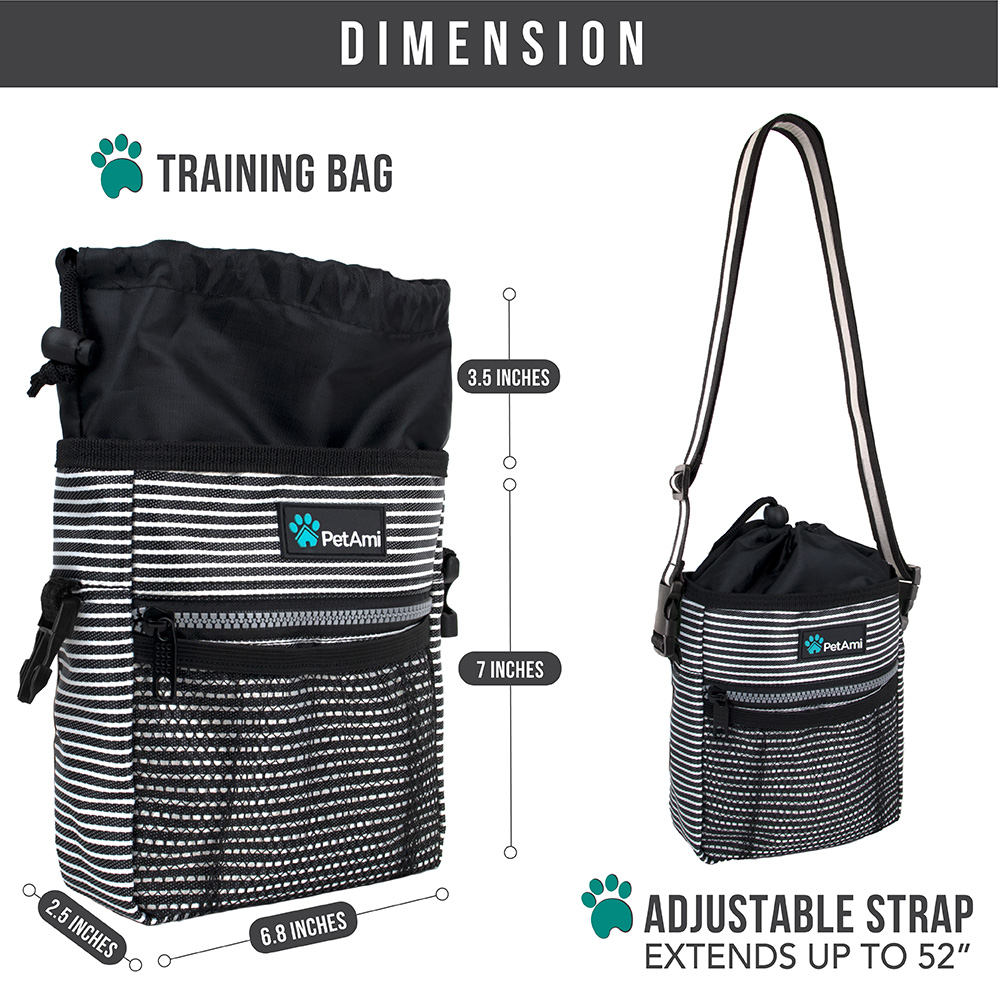 Pet Treat Pouch Training Dog Snack Feed Food Puppy Bait Obedience Waist Belt Bag - Picture 7 of 92
