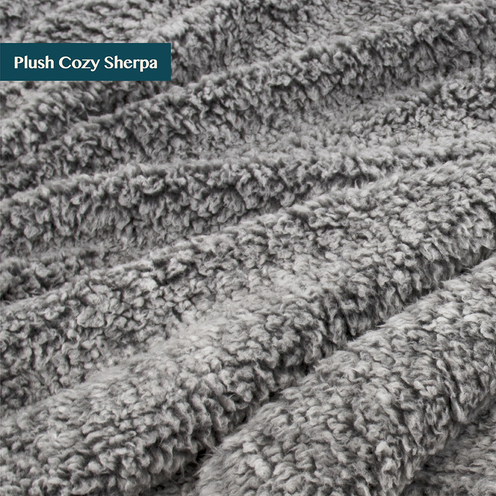 Soft Fuzzy Cozy Pom Pom Throw Blanket with Fluffy Sherpa Fleece for Sofa Couch - Picture 35 of 100