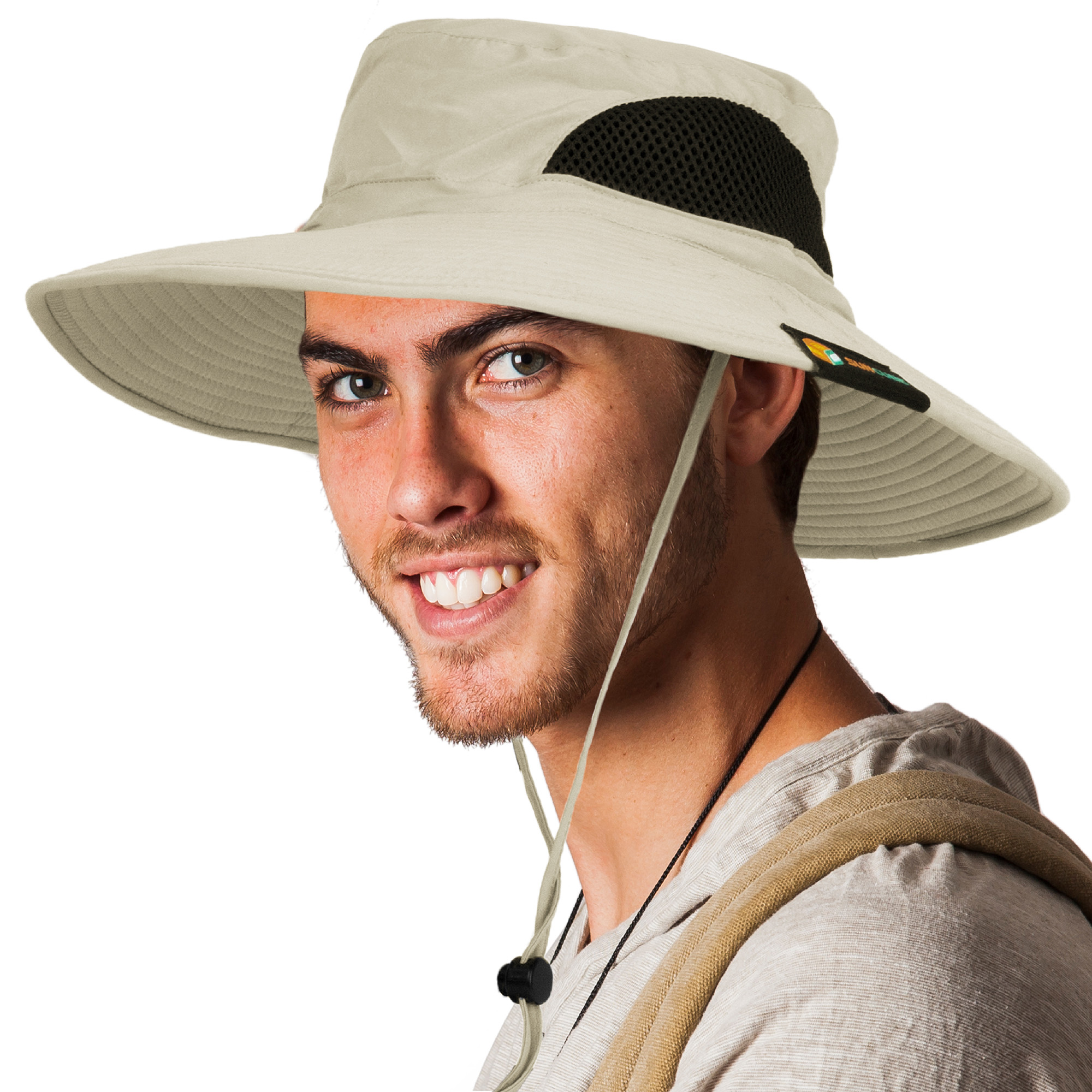 Wide Brim Boonie Hat for Outdoor Hiking Fishing Sun Protection 50+UPF ...