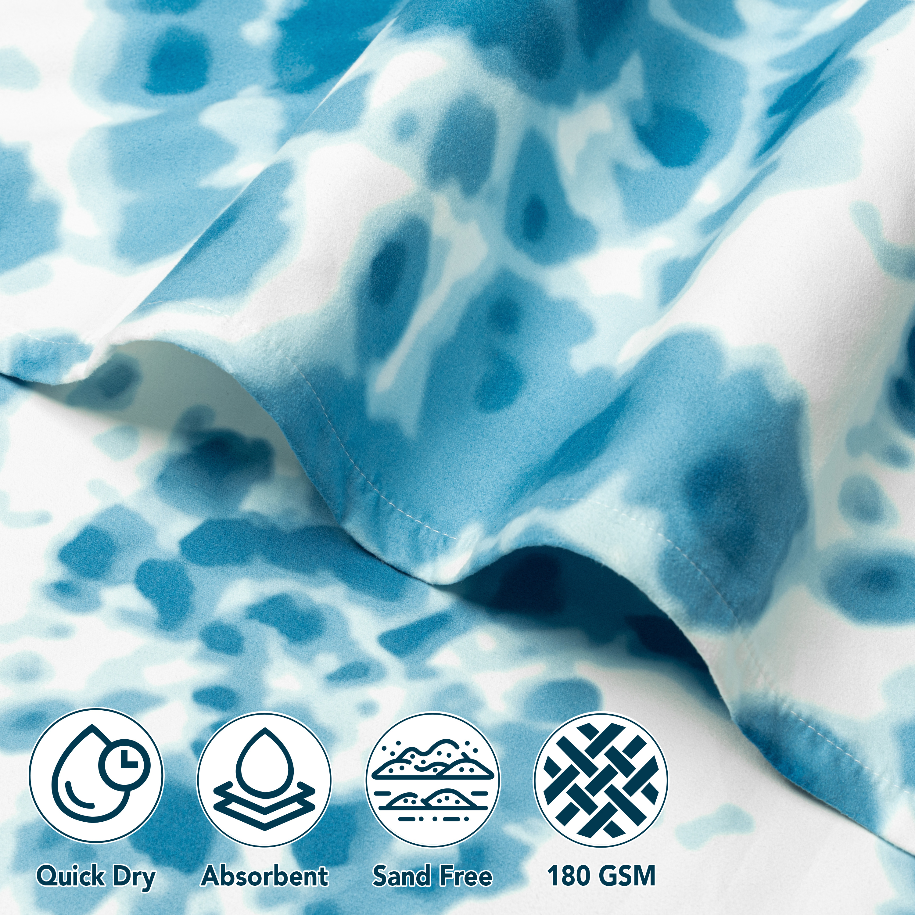 Kids Towel Changing Swim Robe Surf Poncho Quick Dry Microfiber Hooded 3-7 Years - Picture 40 of 43