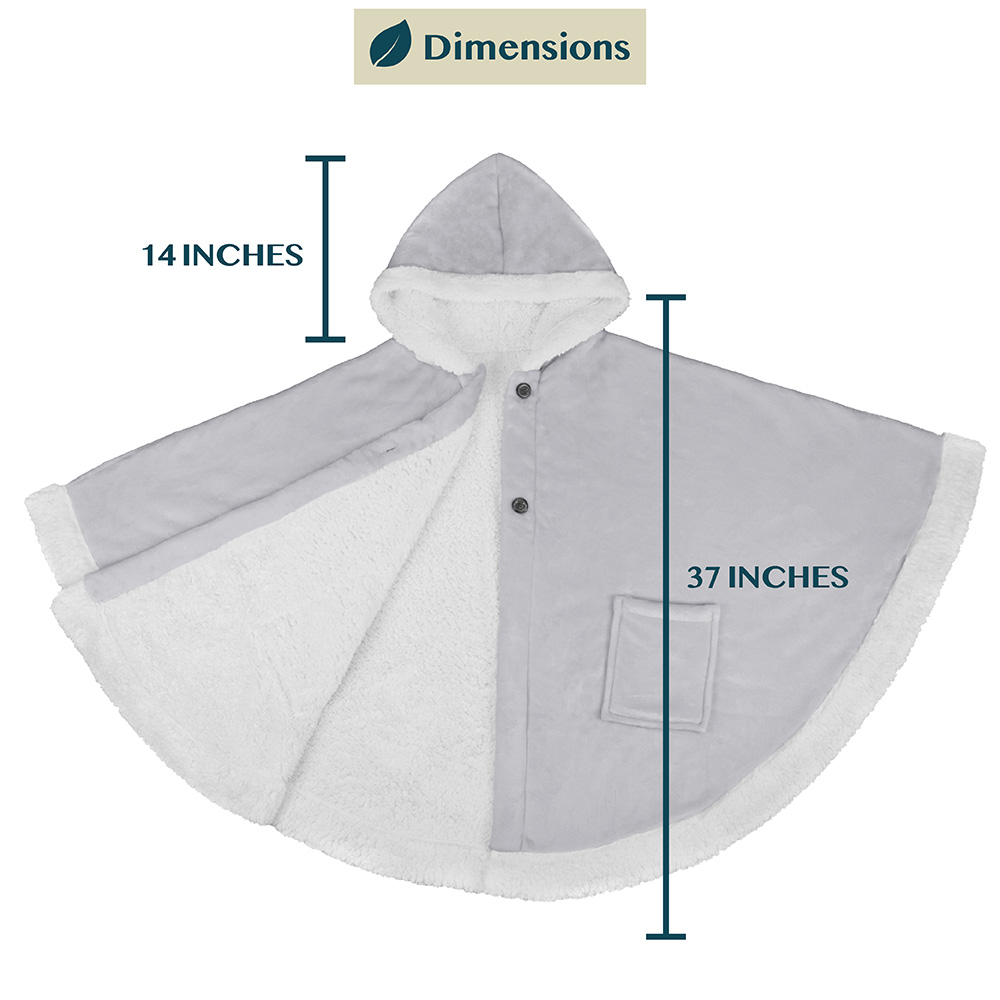 Manta portátil con capucha Angel Wrap para mujer acogedora poncho envolvente capucha tiro para adulto - Imagen 112 de 184