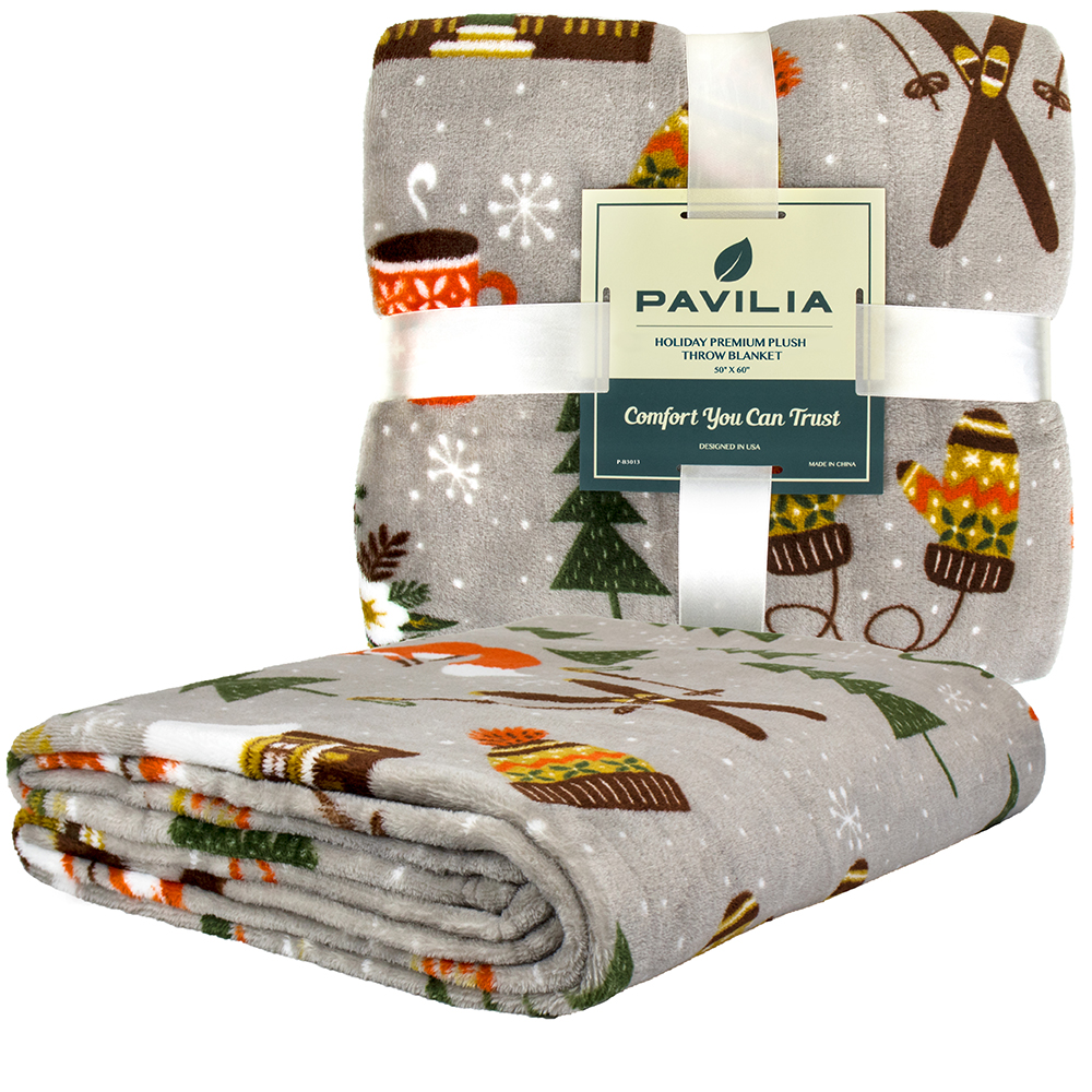 Throw Blanket for Sofa Couch Bed Lightweight Microfiber Polyester Waffle Pattern - Picture 61 of 190