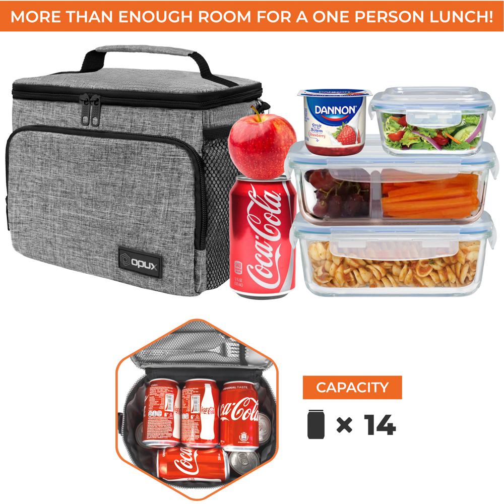 Opux Insulated Lunch Box Men Women, Leakproof Soft Cooler Bag Work