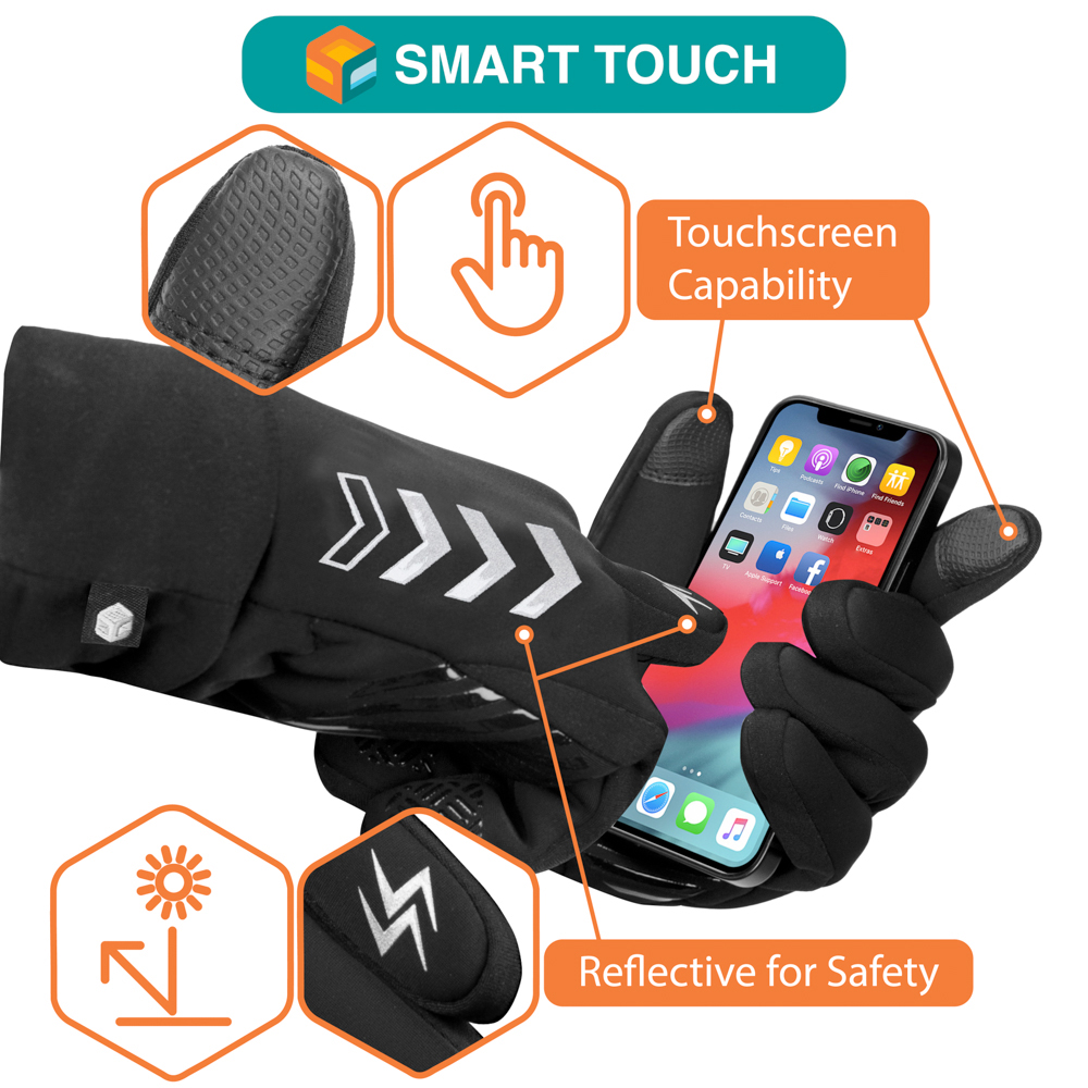 Men Women Winter Thermal Waterproof Windproof Touch Screen Warm Ski Snow Gloves - Picture 3 of 15
