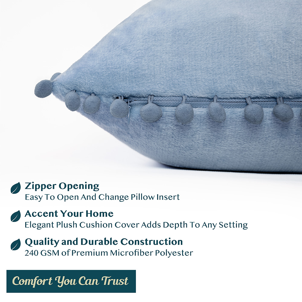 Juego de 2 fundas de almohada de terciopelo suave decoración de sofá - Imagen 95 de 122