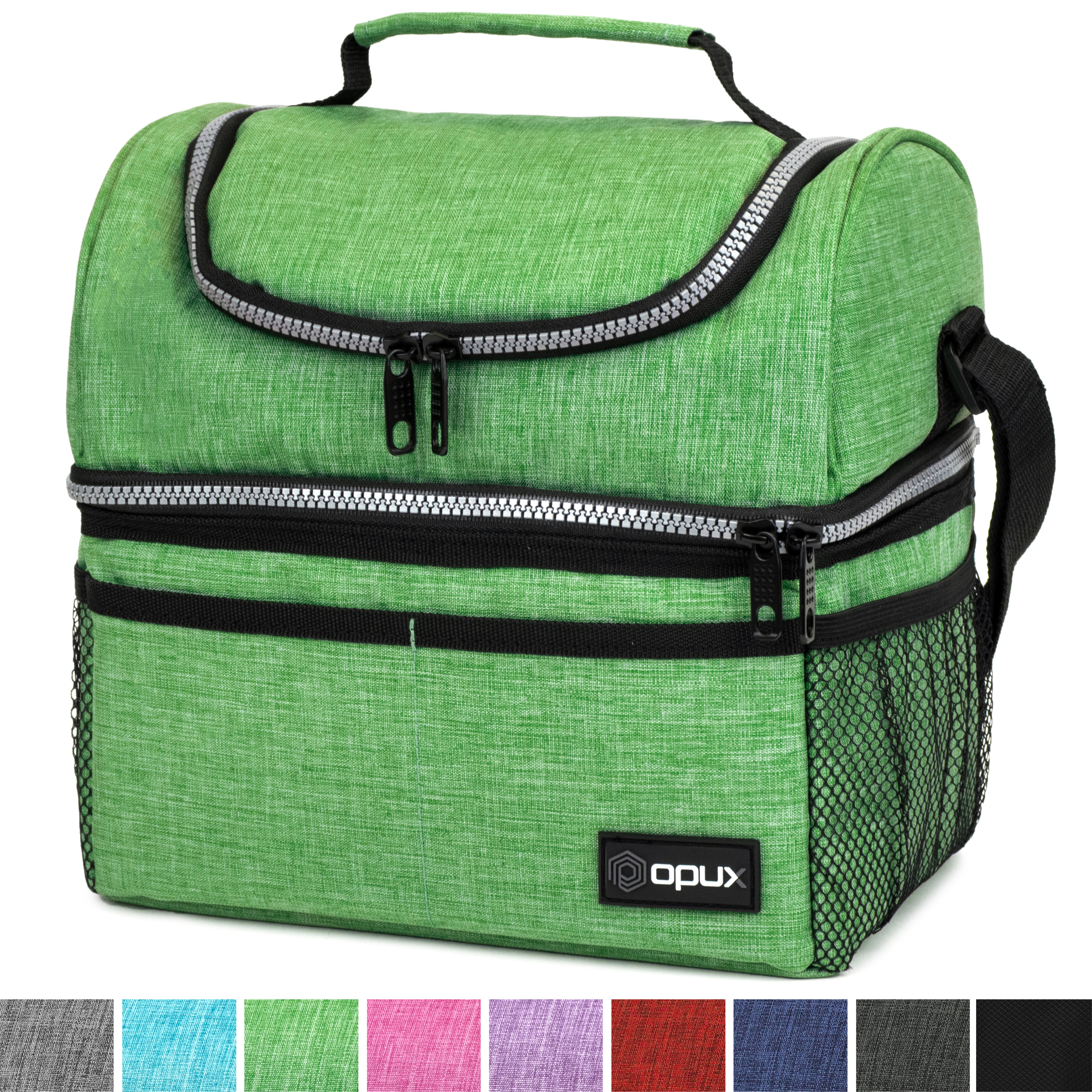 Insulated Lunch Bag Box for Women Men Kid Double Deck Cooler Hot Cold Adult Tote - Picture 42 of 81