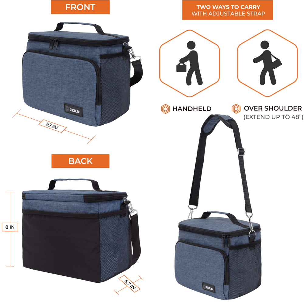 Insulated Lunch Bag Adult Lunch Box for Work School Men Women Kids Leakproof - Picture 22 of 35