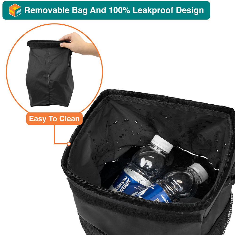 Auto Car Waterproof Trash Bag Litter Bin Can Garbage Waste Storage Organizer Box - Picture 5 of 22