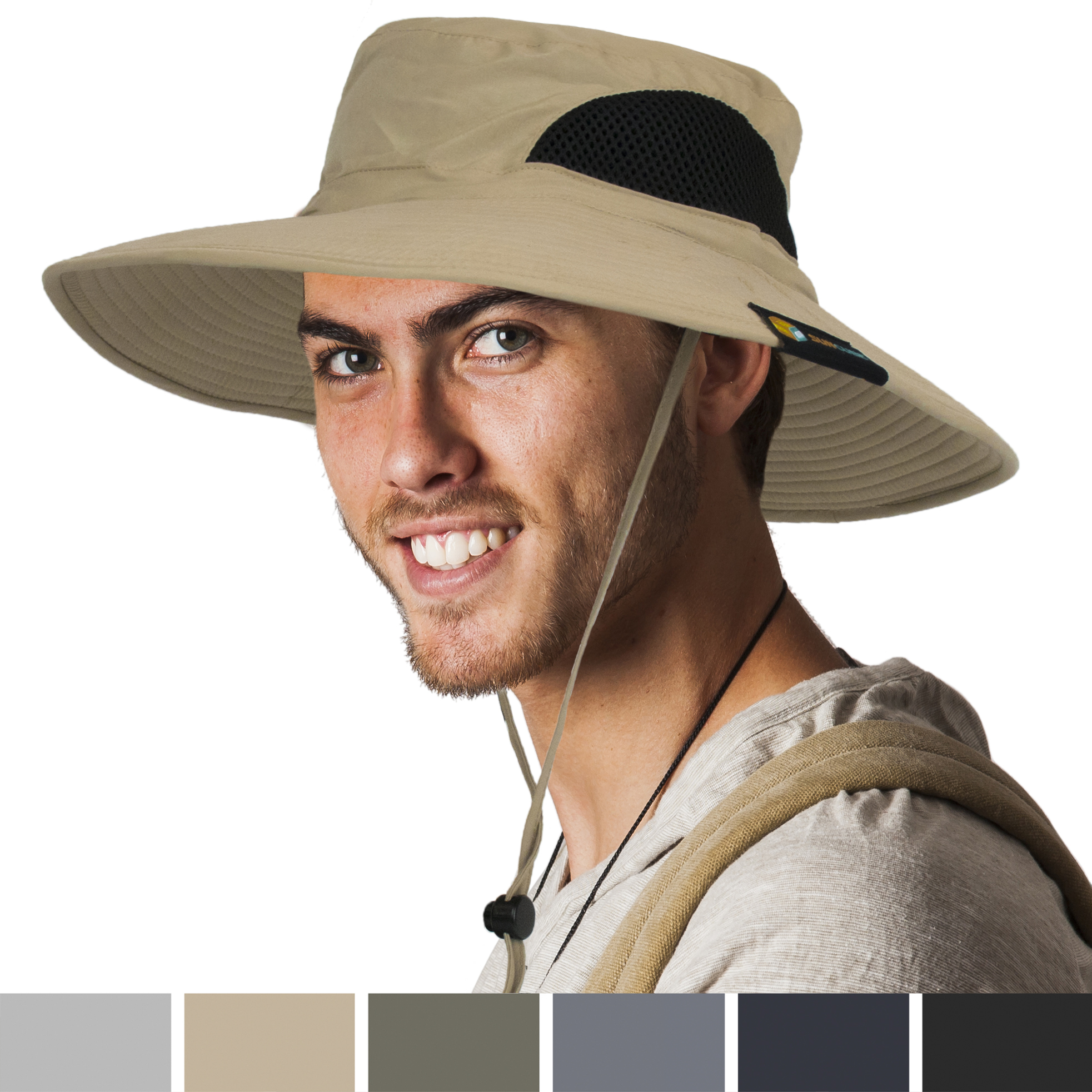 Outdoor Hiking Fishing Hat Summer Sun Protection Wide Brim Boonie Shade 50+ UPF - Picture 67 of 81