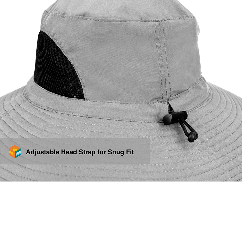 Outdoor Hiking Fishing Hat Summer Sun Protection Wide Brim Boonie Shade 50+ UPF - Picture 38 of 81