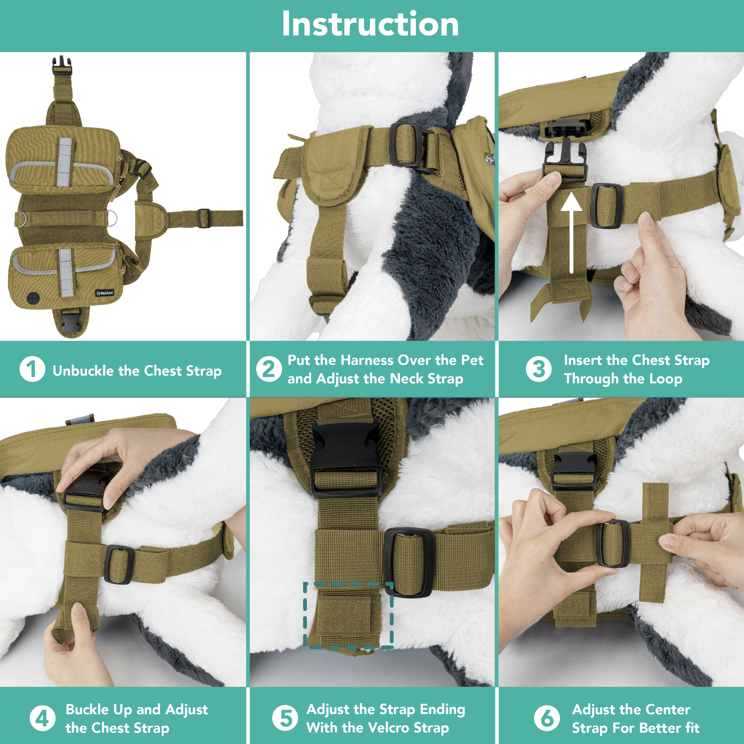 Dog Harness Backpack for Medium Large Dogs Hiking Pet Backpack Saddle Bag Pack Dog Harness Backpack for Medium Large Dogs Hiking Pet Backpack Saddle Bag Pack