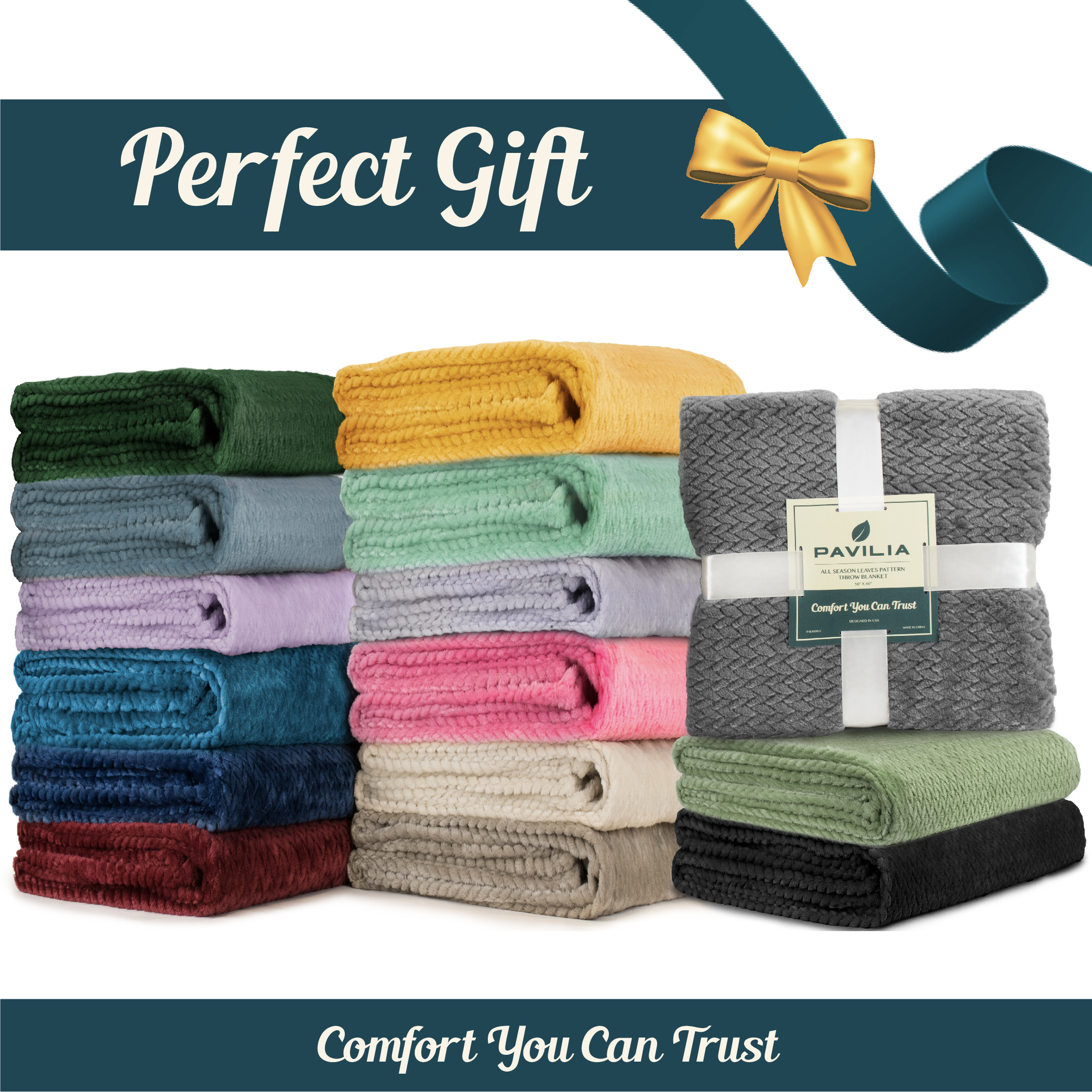 Super Soft Fleece Throw Blanket for Couch Sofa Bed Chair Lightweight Microfiber - Picture 9 of 139