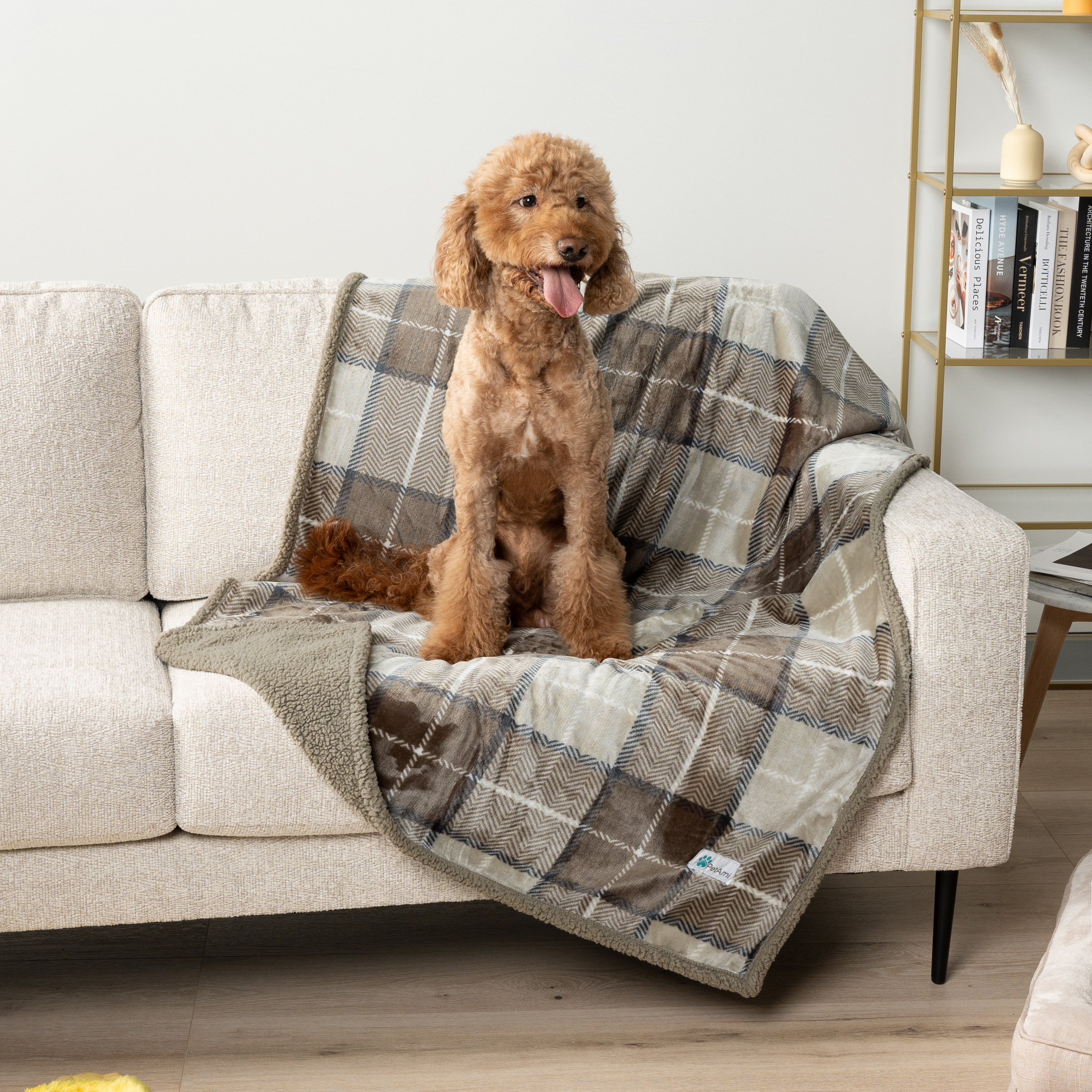 WASSERDICHTE Hundedecke für Haustierbett Couch Möbel Welpe Katze Sherpa Fleece weich - Bild 112 von 146