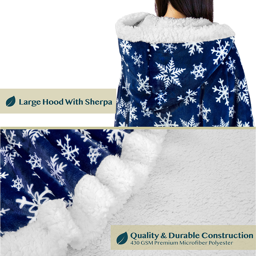 Manta portátil con capucha Angel Wrap para mujer acogedora poncho envolvente capucha tiro para adulto - Imagen 158 de 184
