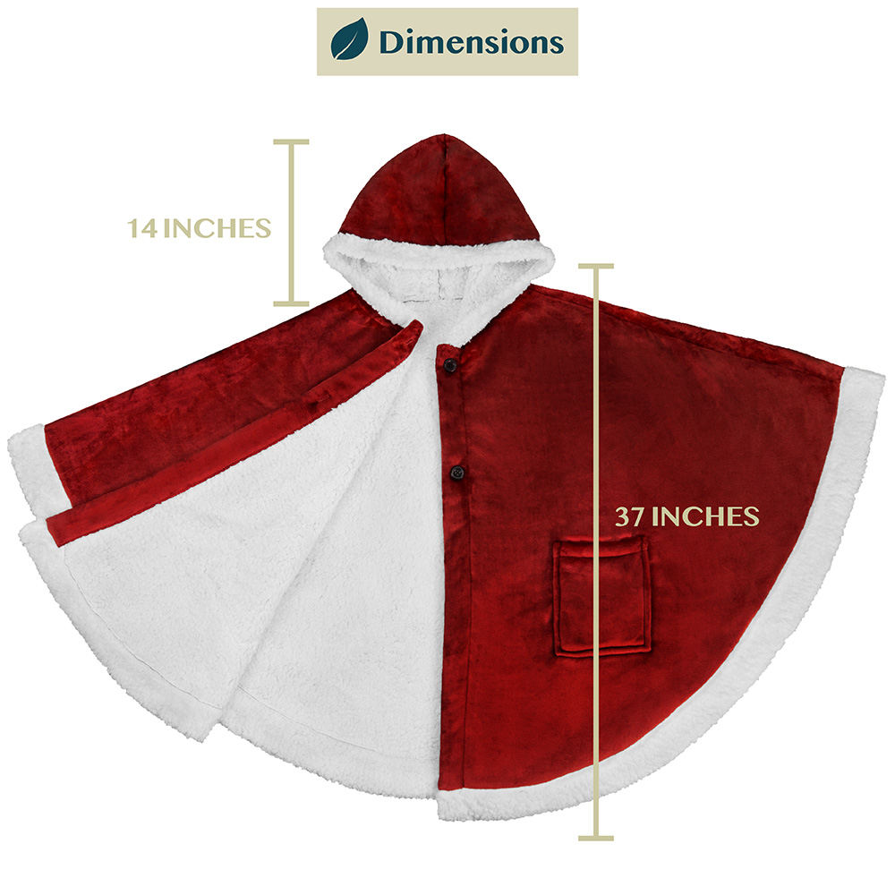 Manta portátil con capucha Angel Wrap para mujer acogedora poncho envolvente capucha tiro para adulto - Imagen 180 de 184
