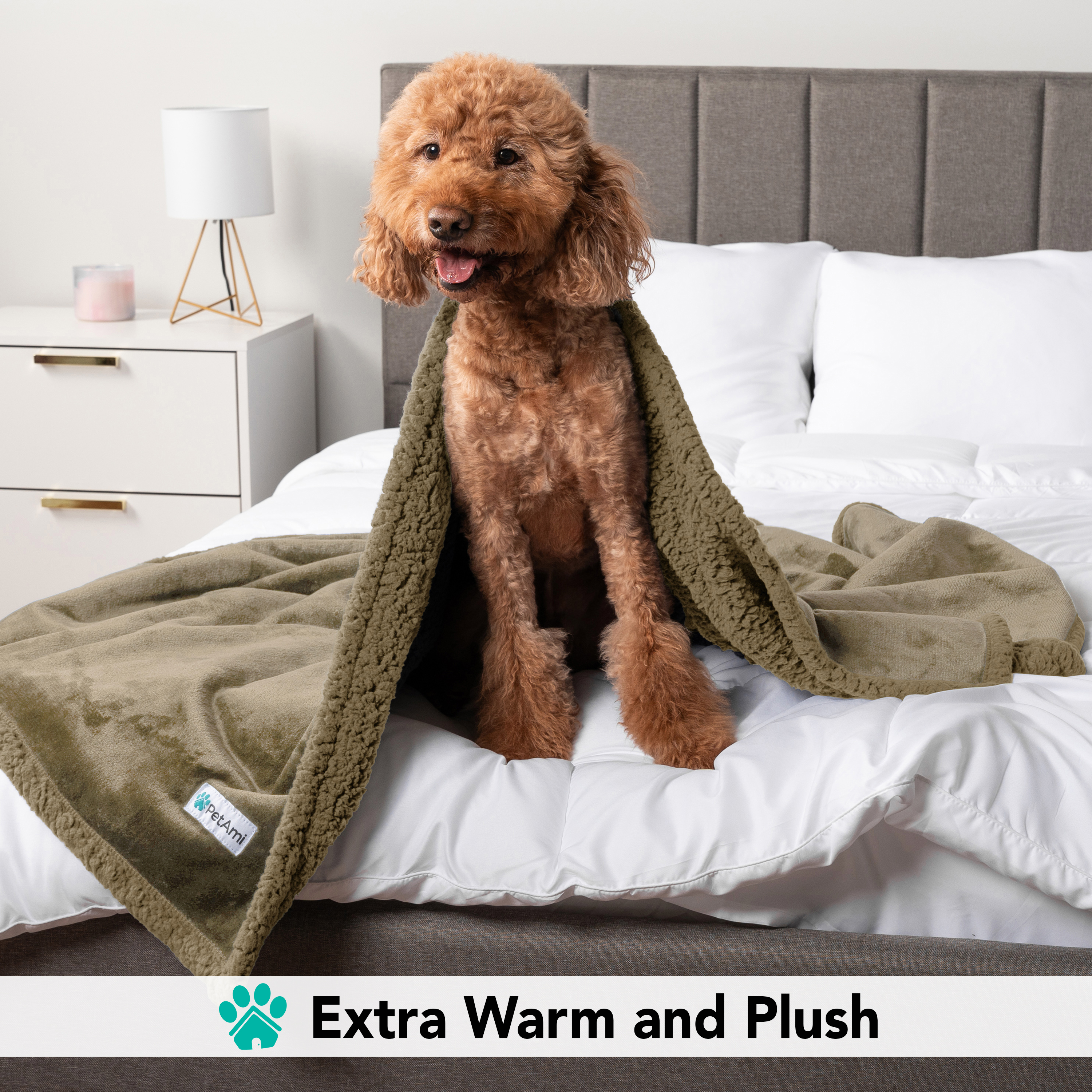Haustierdecke für kleine mittelgroße Hunde Welpen Katze Kätzchen wendbar weiches Fleece Sherpa - Bild 56 von 70