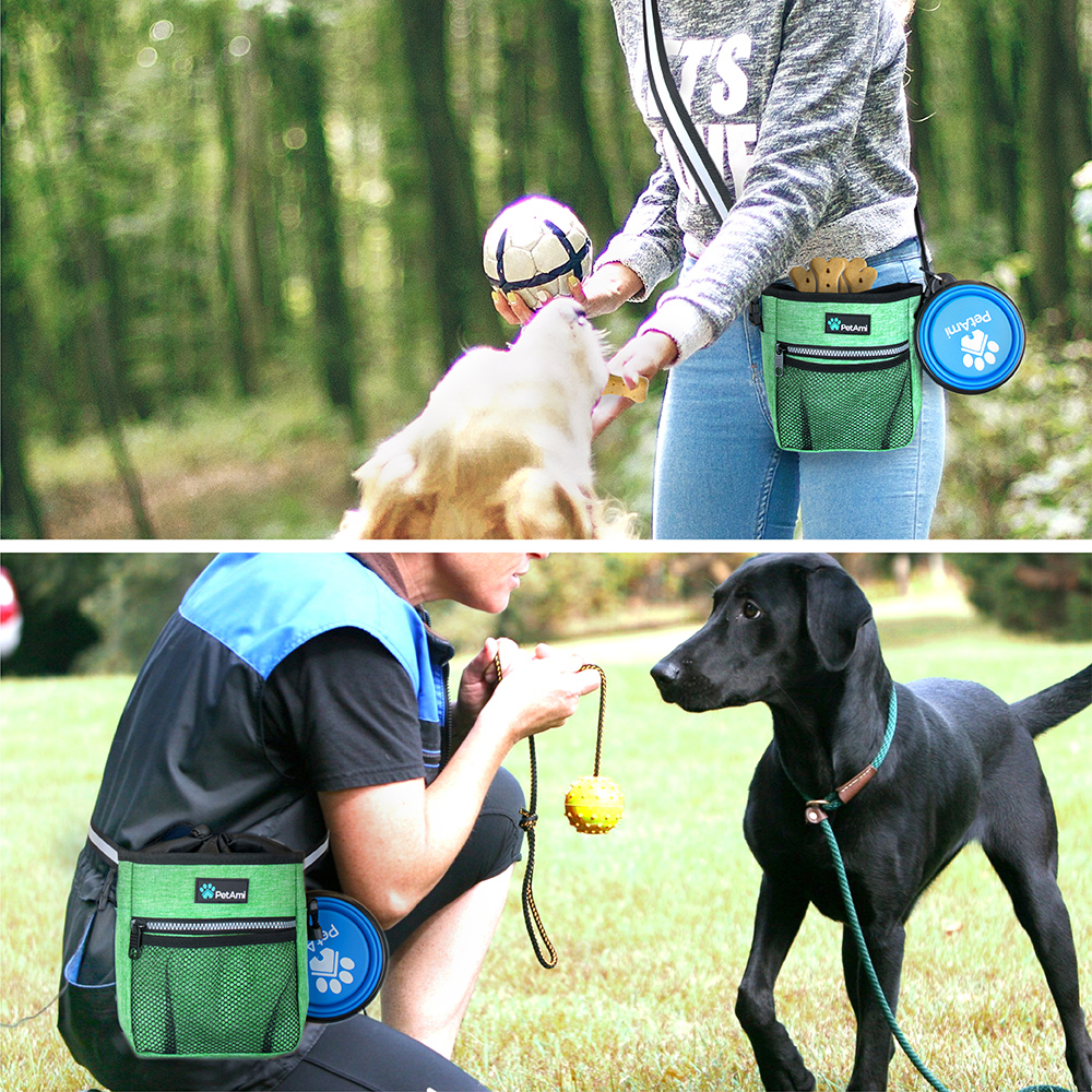 Pet Treat Pouch Training Dog Snack Feed Food Puppy Bait Obedience Waist Belt Bag - Picture 55 of 92