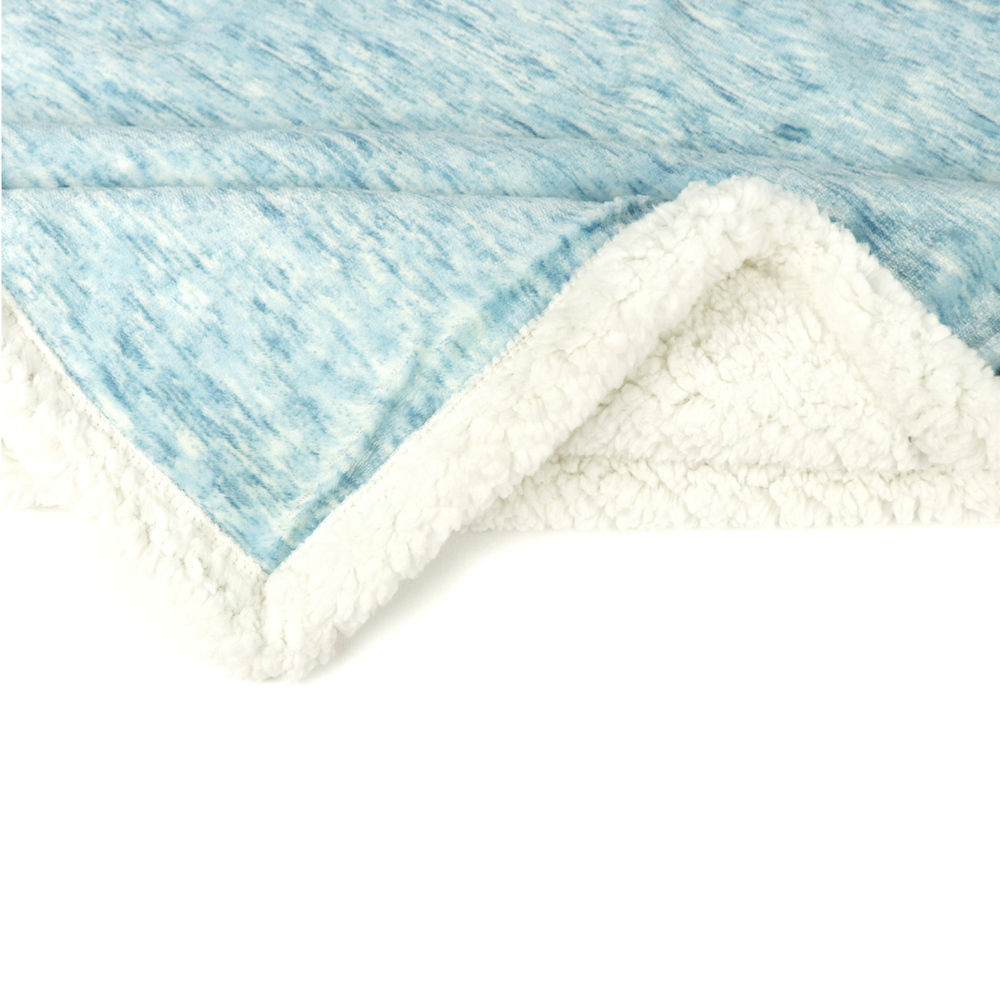 Sherpa Flannel Fleece Reversible Blanket Plush Soft Throw for Bed Couch Sofa - Picture 46 of 59
