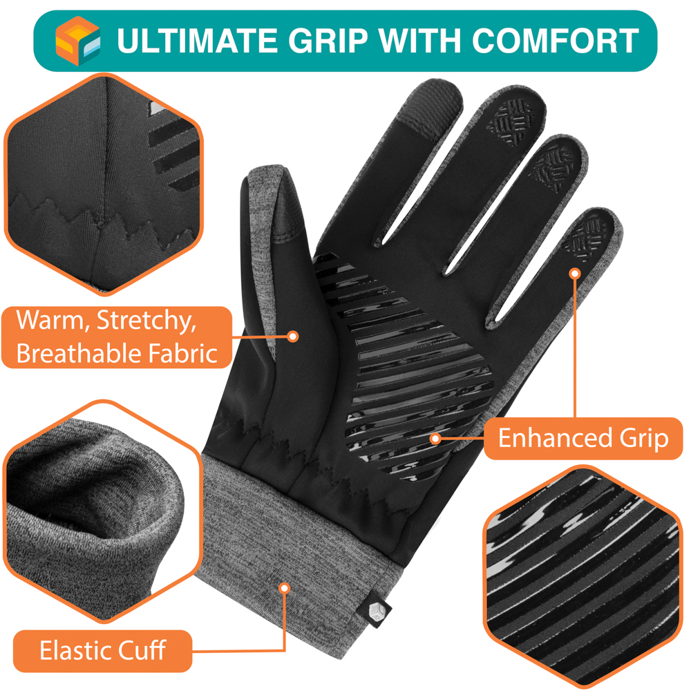 Men Women Winter Thermal Waterproof Windproof Touch Screen Warm Ski Snow Gloves - Picture 11 of 15