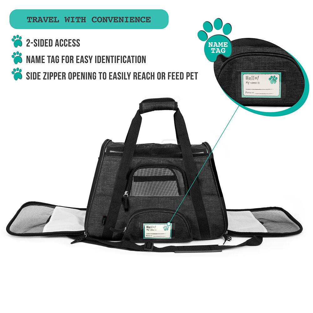 Pet Dog Cat Carrier Bag Soft Sided Comfort Travel Tote Case Airline Approved US - Picture 125 of 215