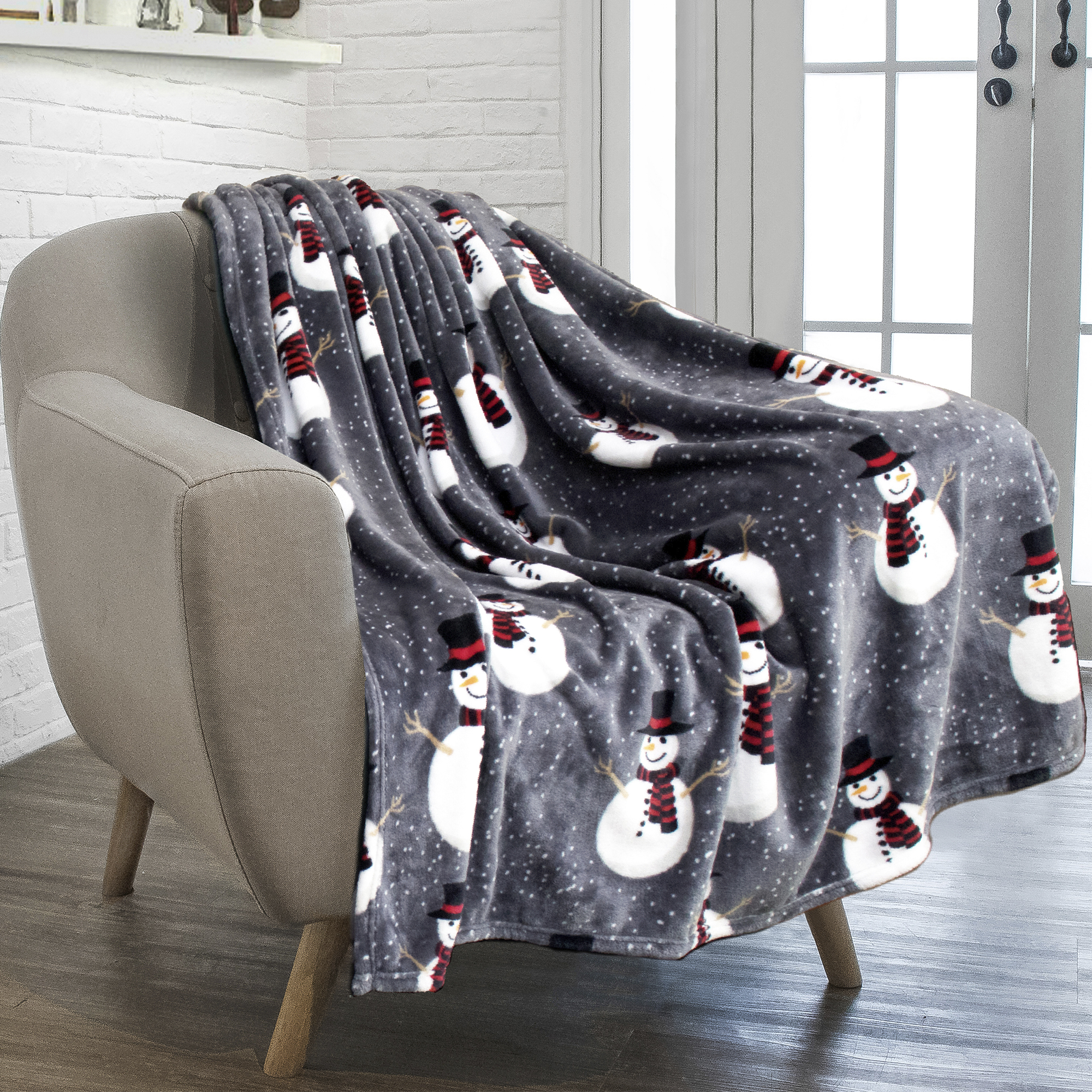 Throw Blanket for Sofa Couch Bed Lightweight Microfiber Polyester Waffle Pattern - Picture 154 of 190