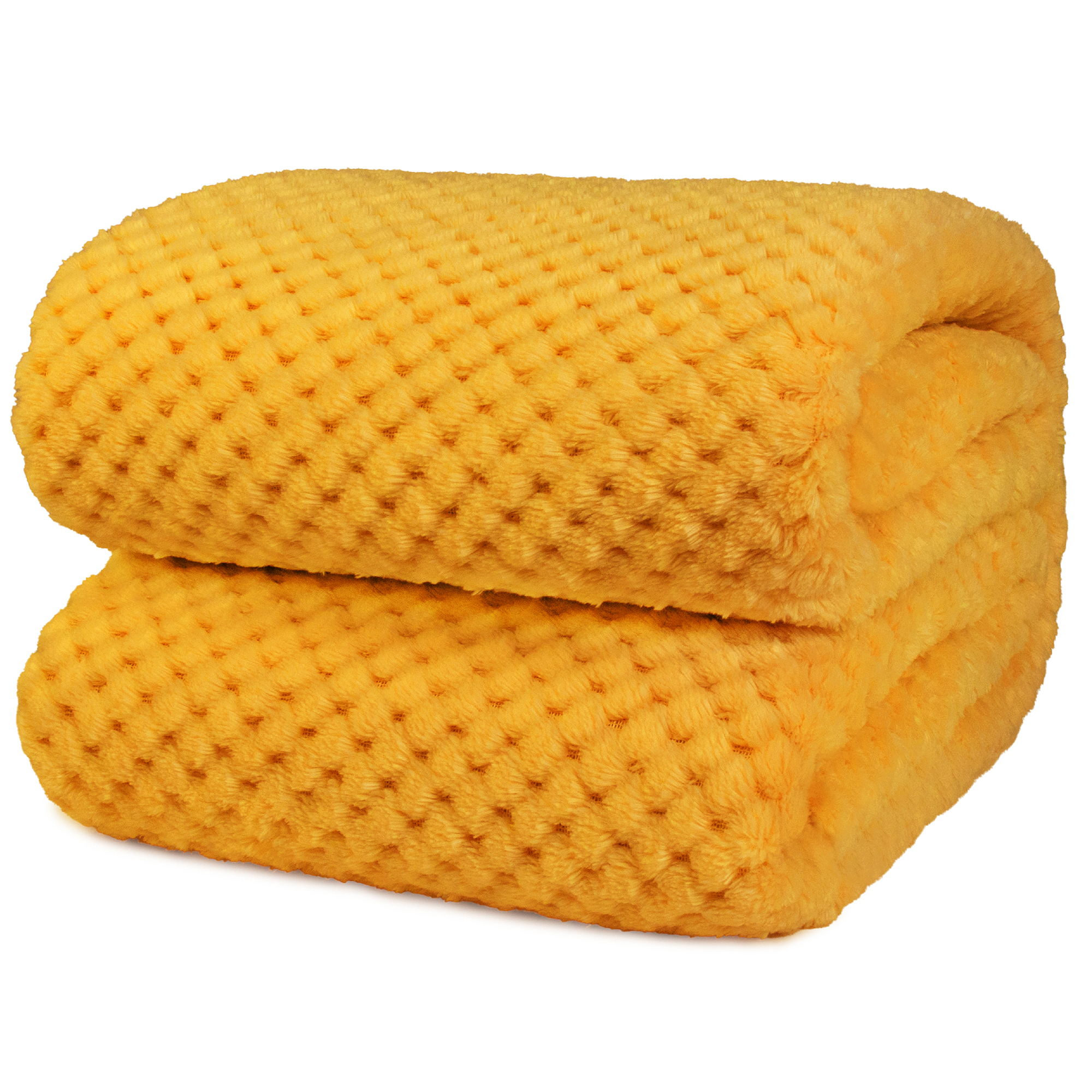 Throw Blanket for Sofa Couch Bed Lightweight Microfiber Polyester Waffle Pattern - Picture 127 of 190