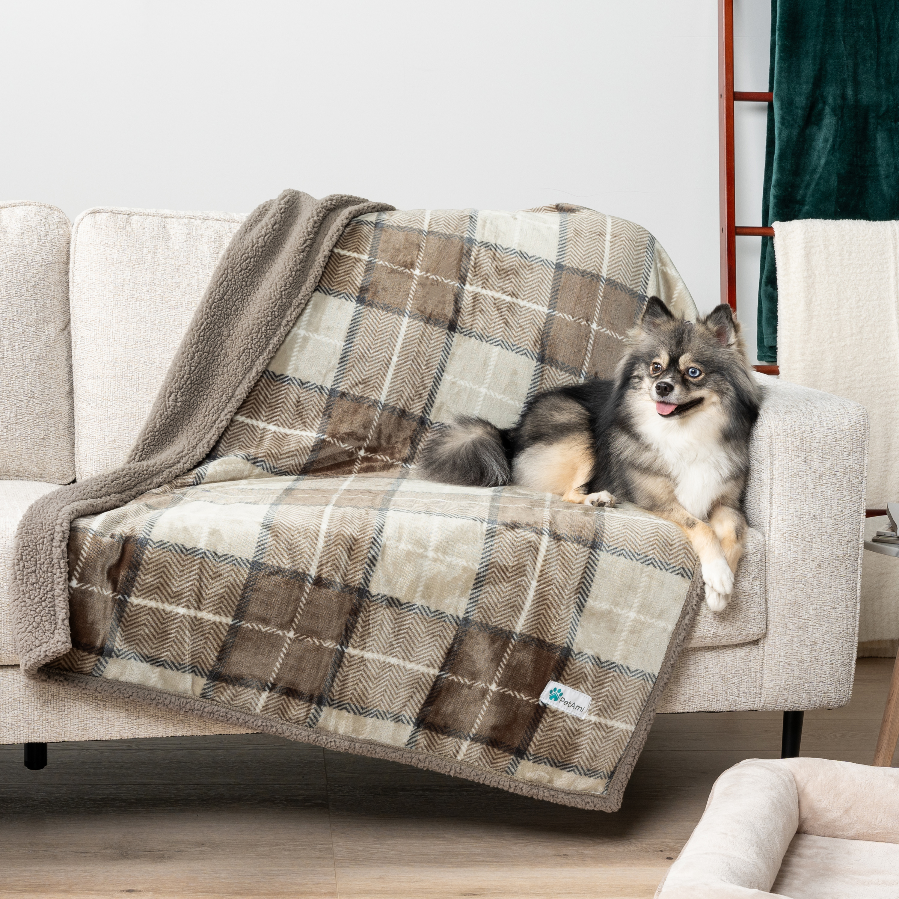 WASSERDICHTE Hundedecke für Haustierbett Couch Möbel Welpe Katze Sherpa Fleece weich - Bild 118 von 146