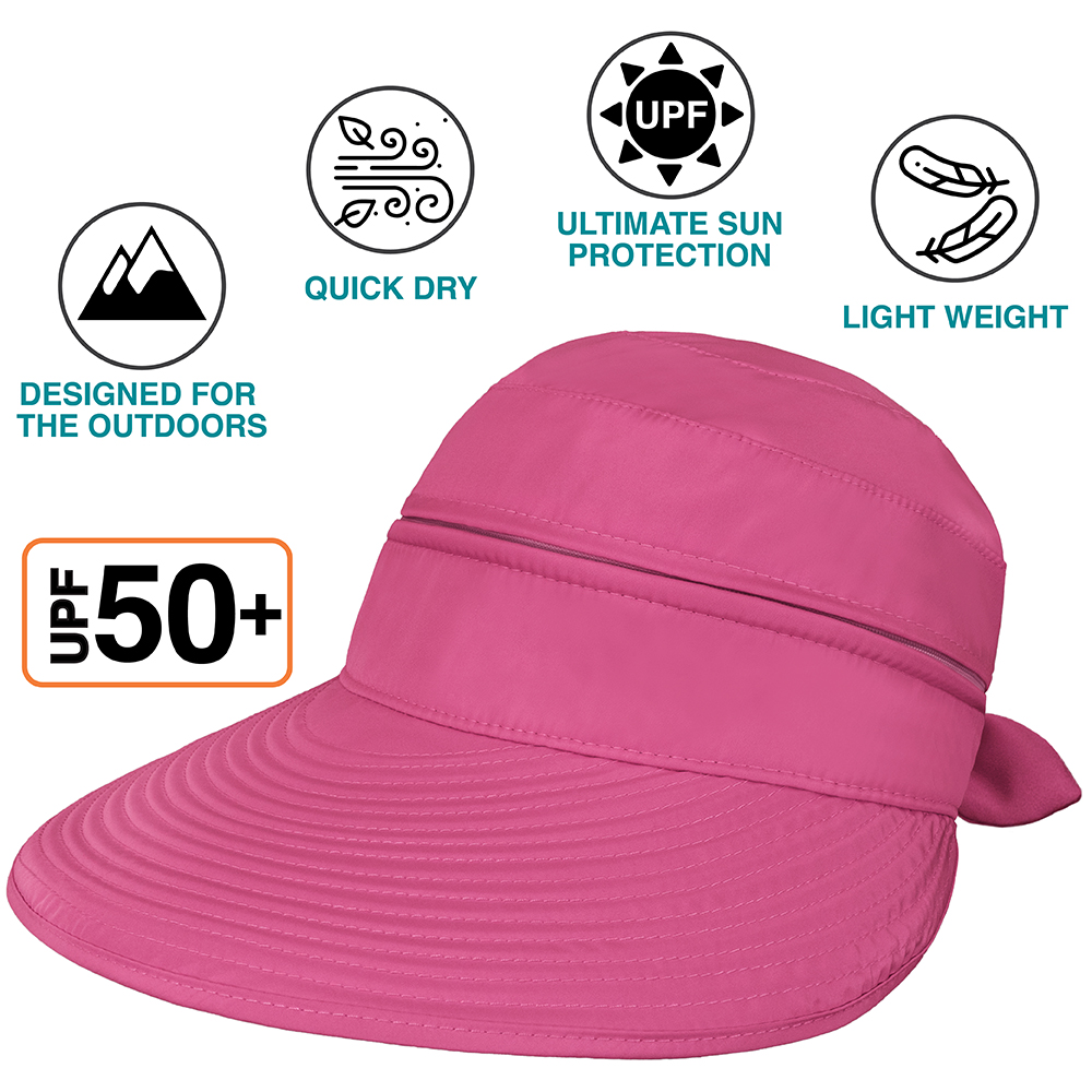 vbnergoie Bucket Hats Soild Summer Travel Beach Sun Hat Cap Unisex Padres  Visor Ponytail Sun Hat 