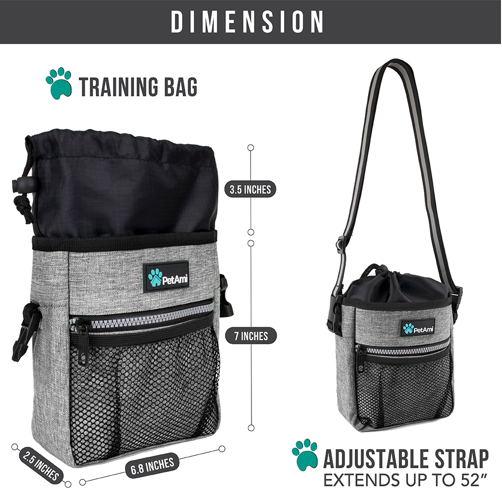 Pet Treat Pouch Training Dog Snack Feed Food Puppy Bait Obedience Waist Belt Bag - Picture 49 of 92