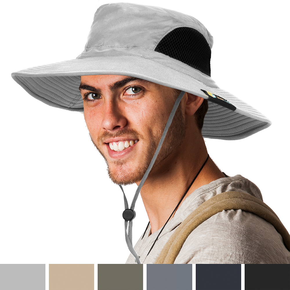 Outdoor Hiking Fishing Hat Summer Sun Protection Wide Brim Boonie Shade 50+ UPF - Picture 35 of 81