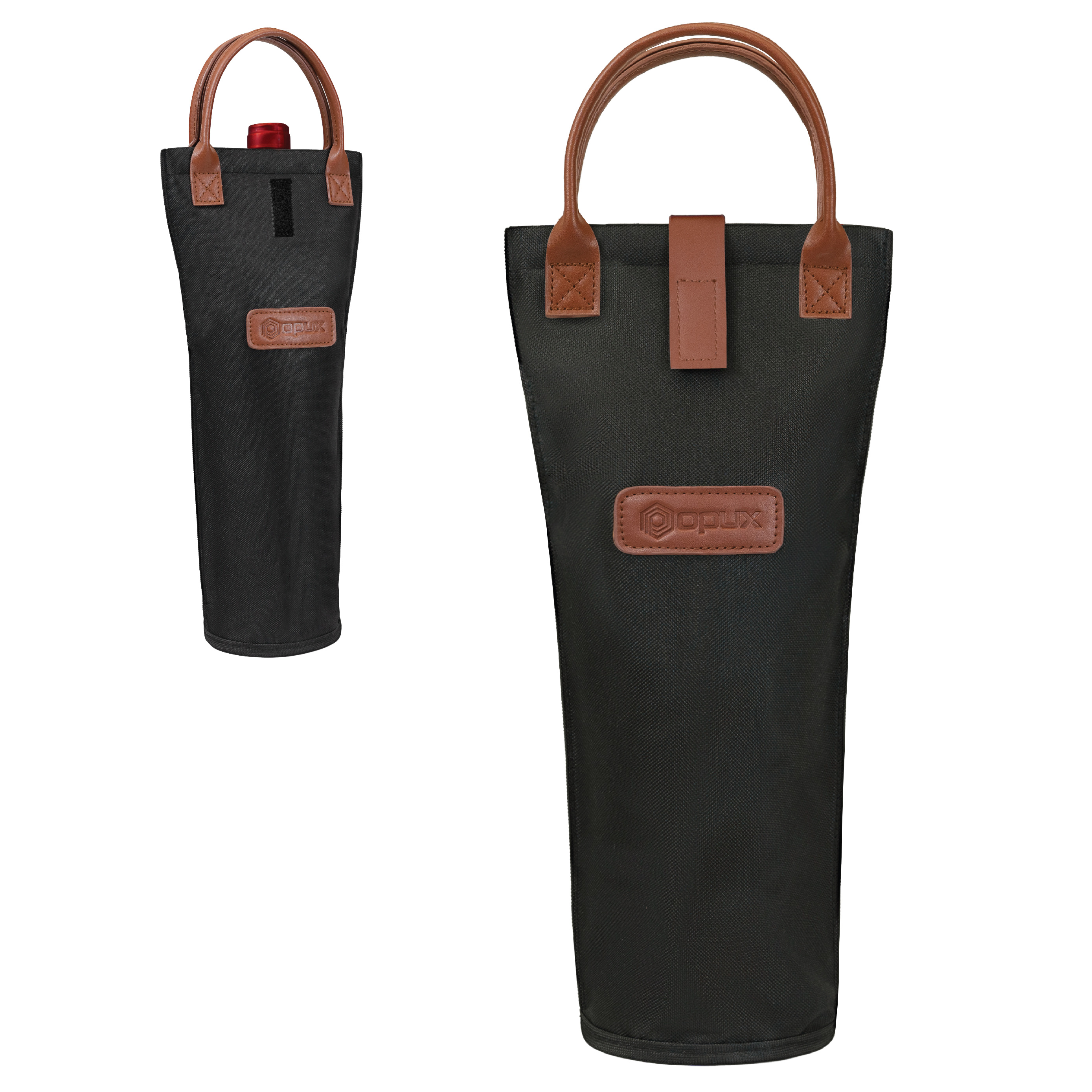 Wine Carrier Bag Insulated Single Bottle Cooler Protection Carrying Tote Travel