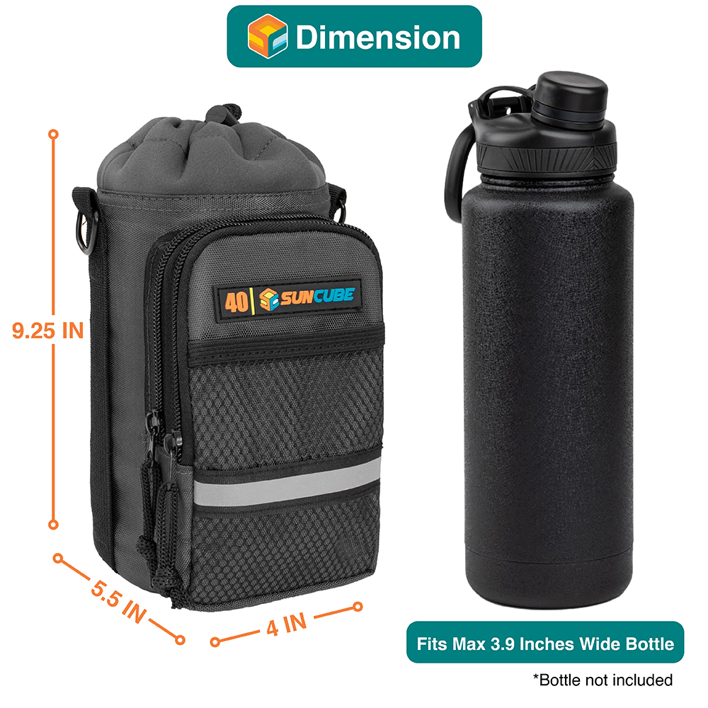 Outdoor Hiking Water Bottle Carrier Bag Camping Insulated Bottle Portable Travel