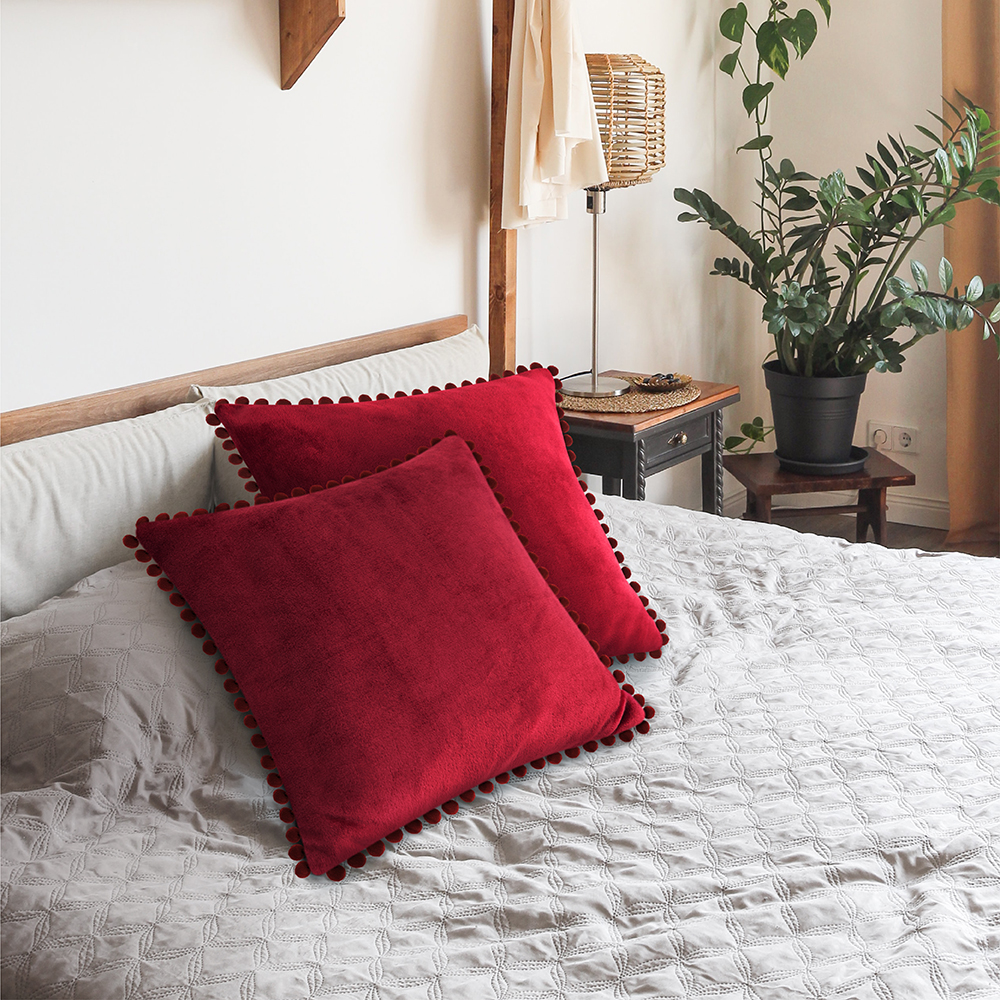 Juego de 2 fundas de almohada de terciopelo suave decoración de sofá - Imagen 119 de 122