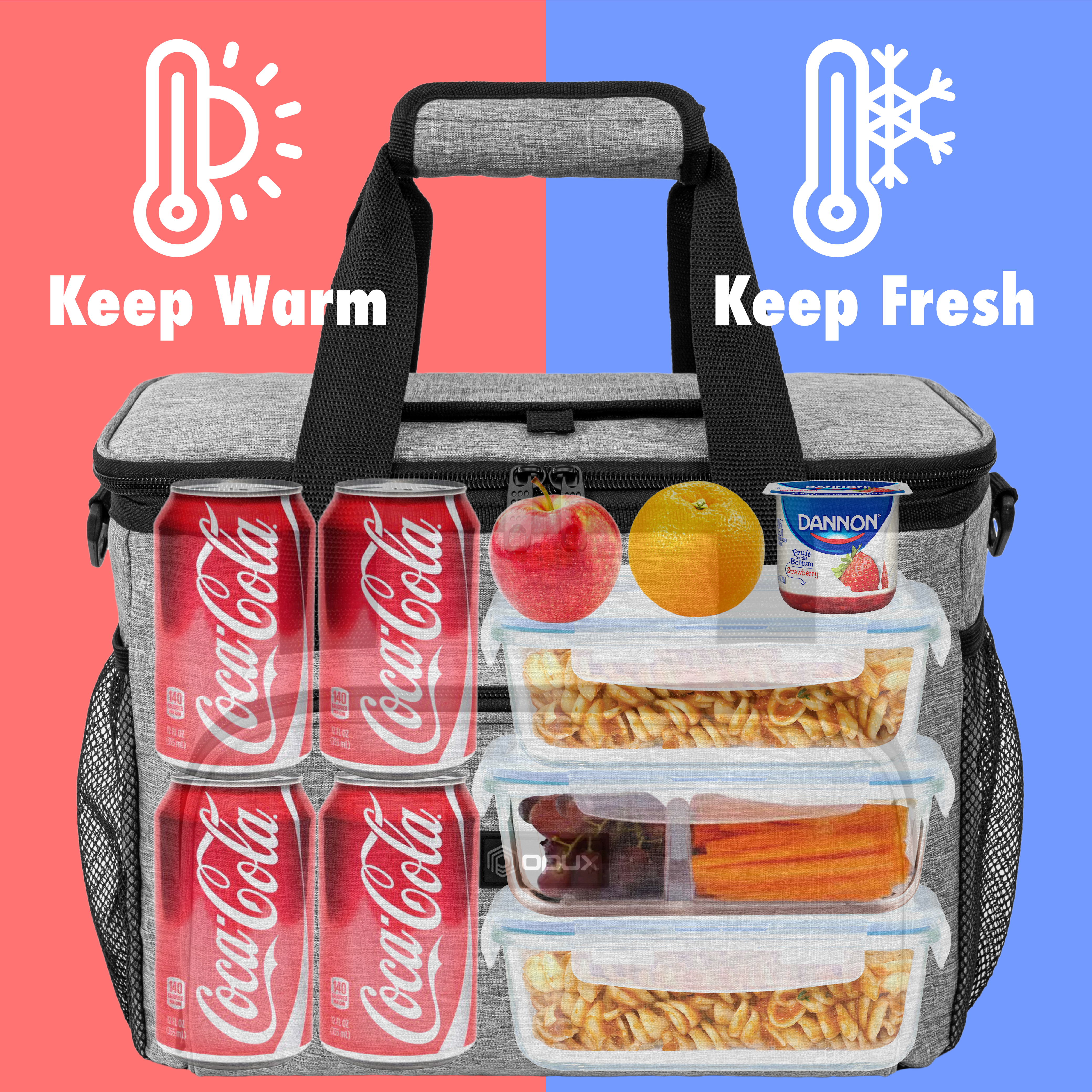 Large Insulated Lunch Bag Mini Cooler for Adults For Travel Women Men Leakproof - Picture 35 of 63