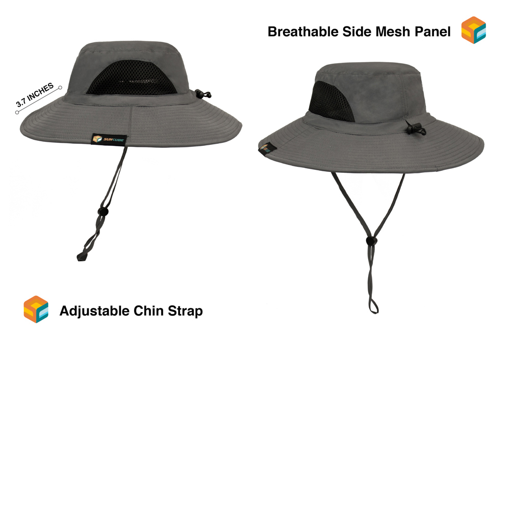 Outdoor Hiking Fishing Hat Summer Sun Protection Wide Brim Boonie Shade 50+ UPF - Picture 22 of 81