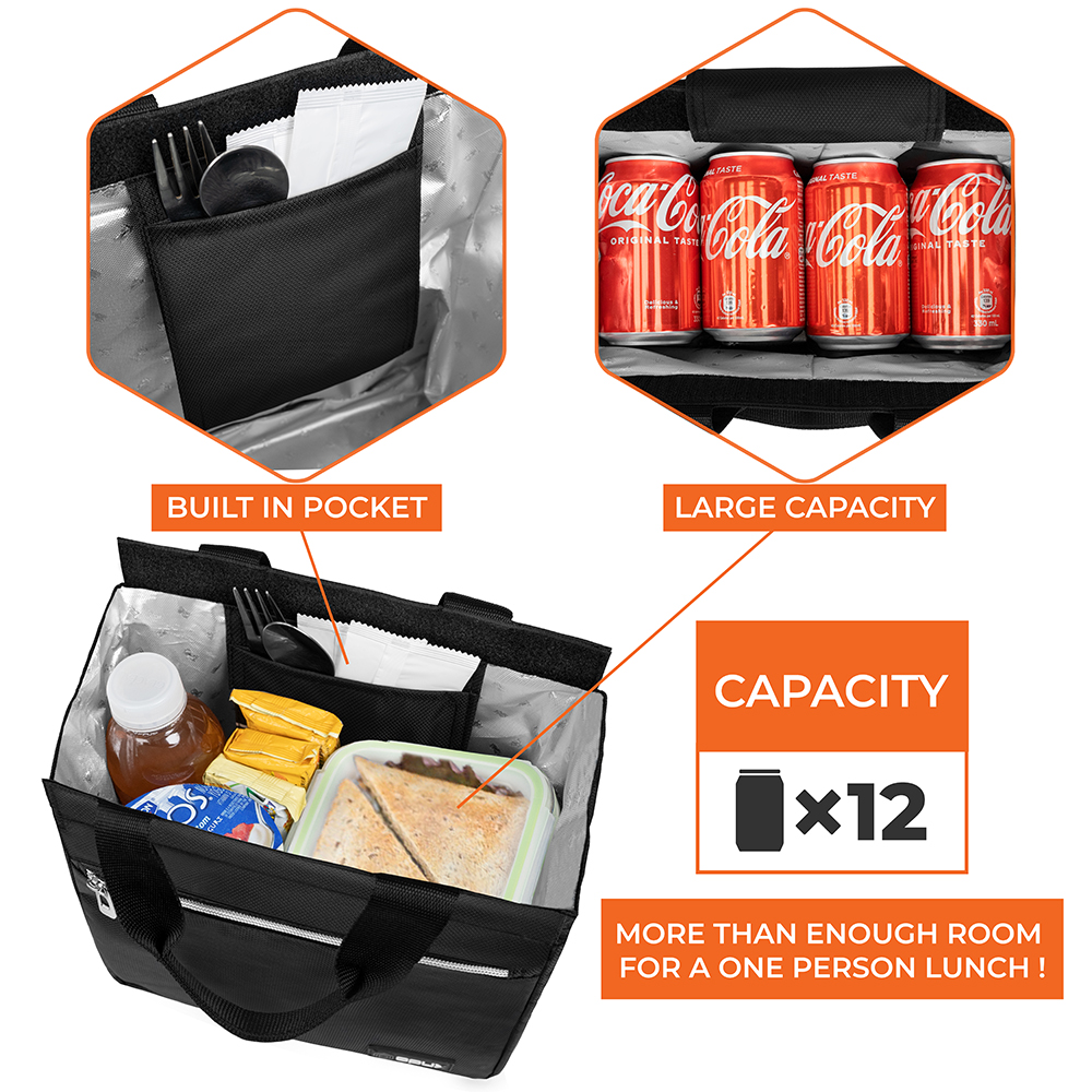 Insulated Lunch Bag Adult Lunch Box for Work School Men Women Kids Leakproof - Picture 7 of 57