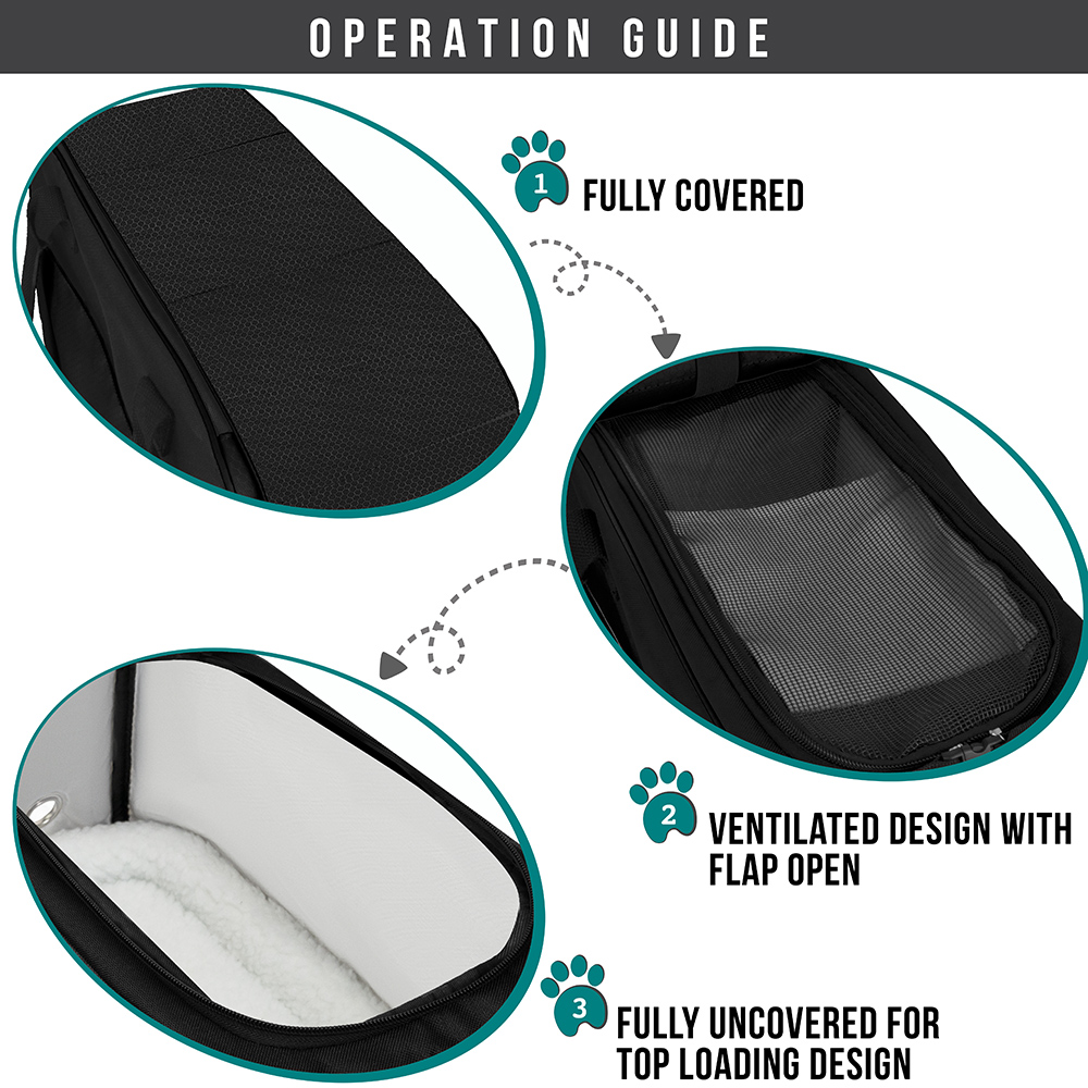 Pet Dog Cat Carrier Bag Mesh Soft Sided Comfort Travel Tote Case Shoulder Bag US