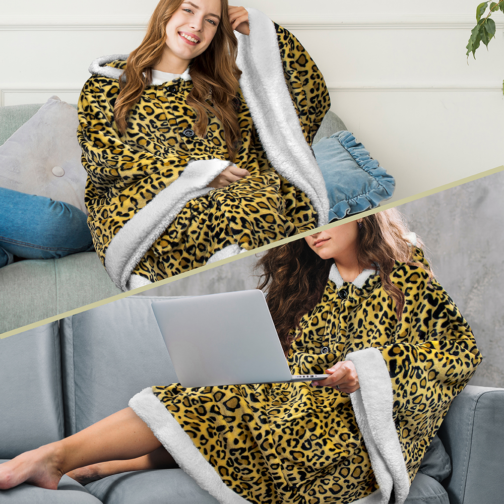 Manta portátil con capucha Angel Wrap para mujer acogedora poncho envolvente capucha tiro para adulto - Imagen 63 de 184