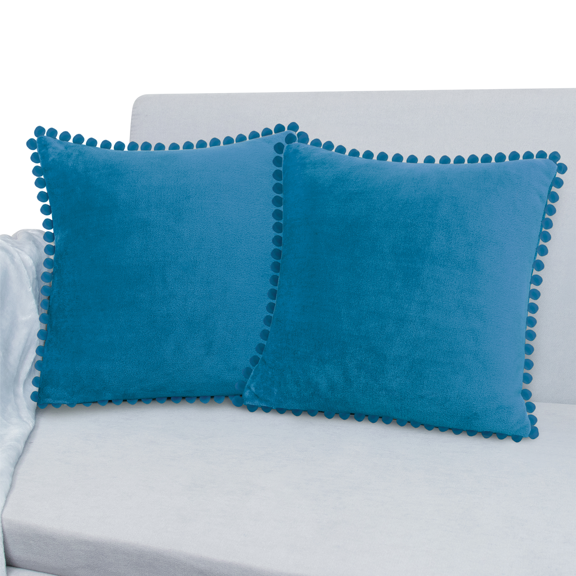 Juego de 2 fundas de almohada de terciopelo suave decoración de sofá - Imagen 85 de 122