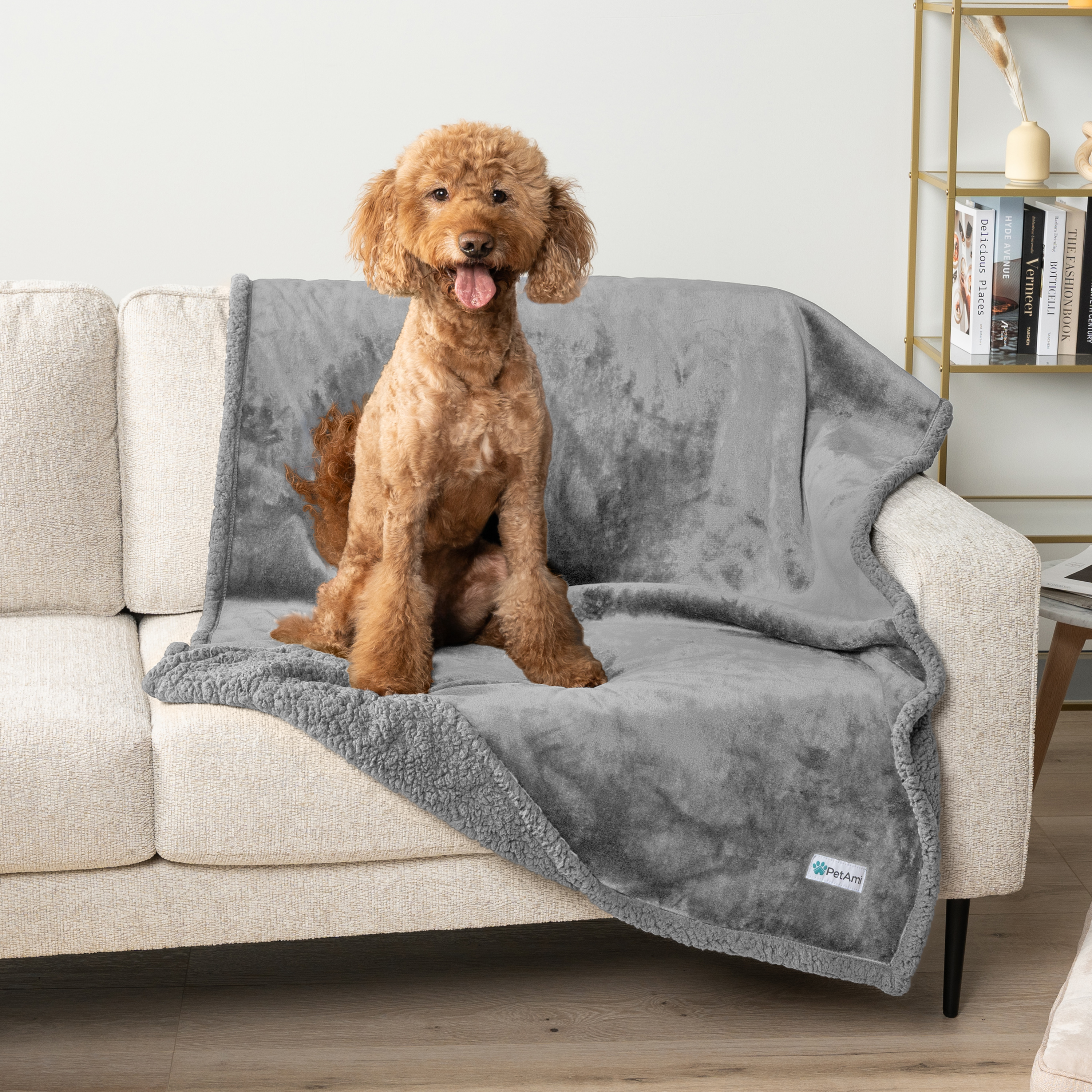 WASSERDICHTE Hundedecke für Haustierbett Couch Möbel Welpe Katze Sherpa Fleece weich - Bild 63 von 146