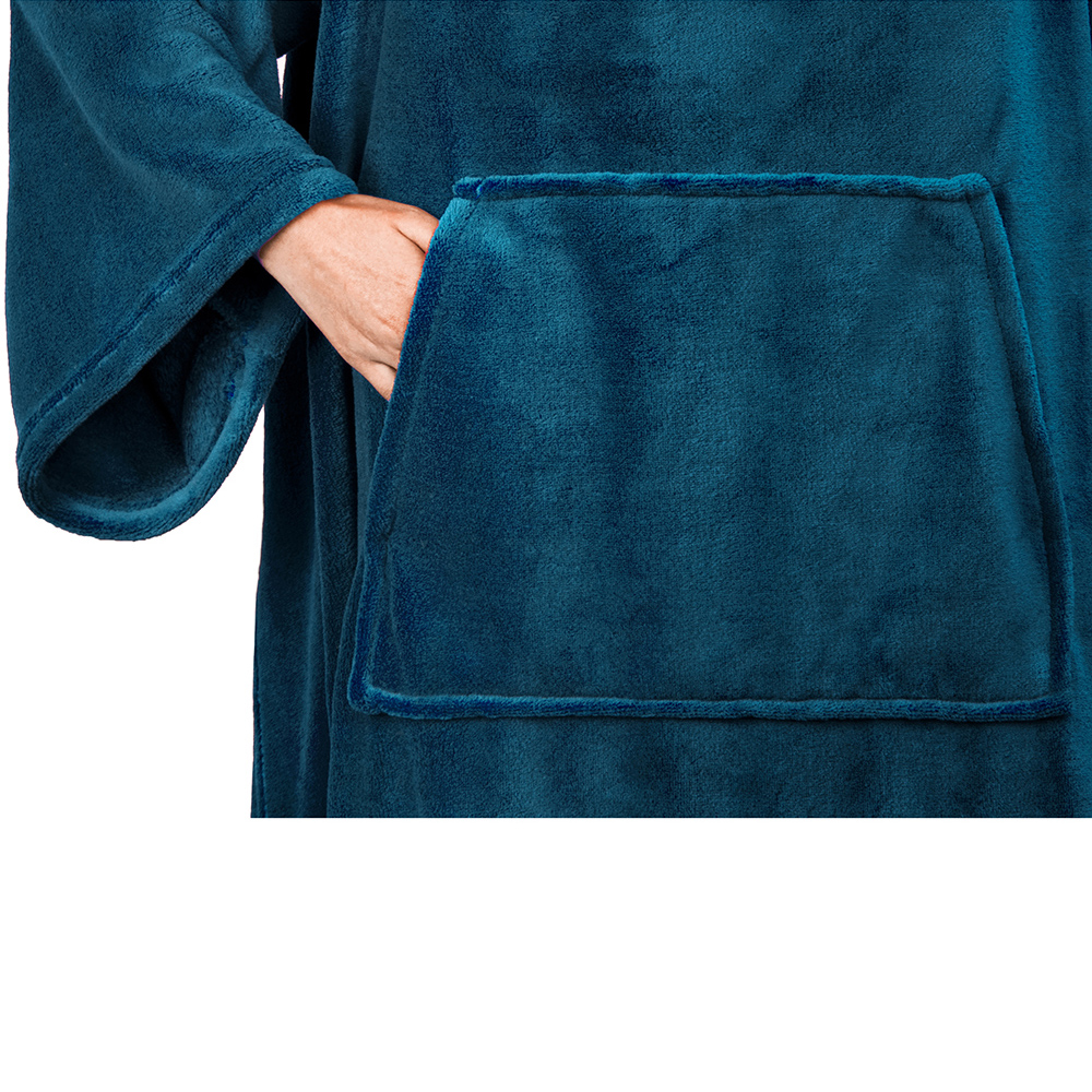 Fleece Wearable TV Blanket with Sleeves Front Pocket Robe Warn Soft Blanket Gift - Picture 64 of 168