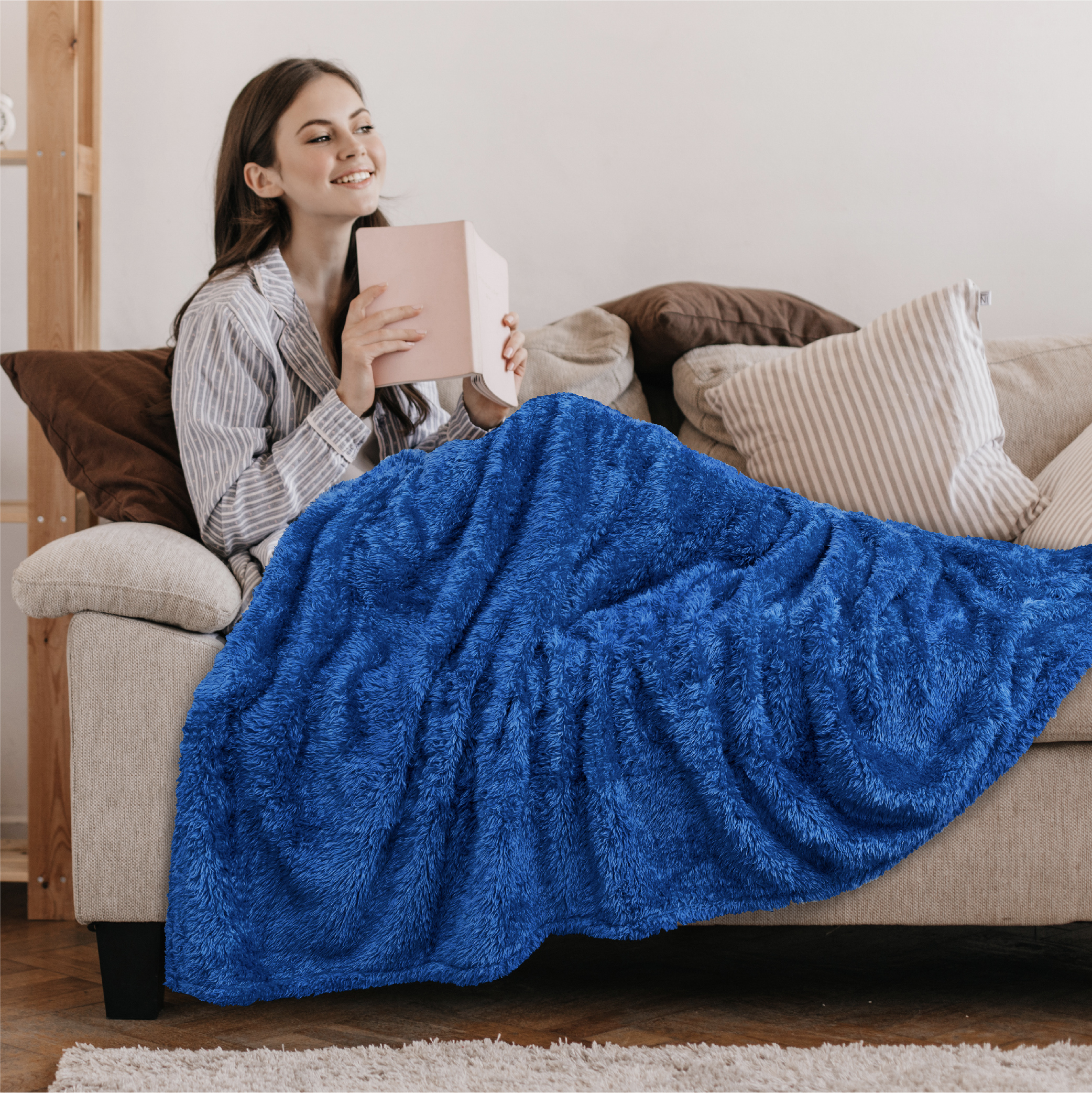 Super Soft Blanket Lightweight Sherpa Fleece Warm Fluffy Throws Couch Sofa Bed - Picture 19 of 169