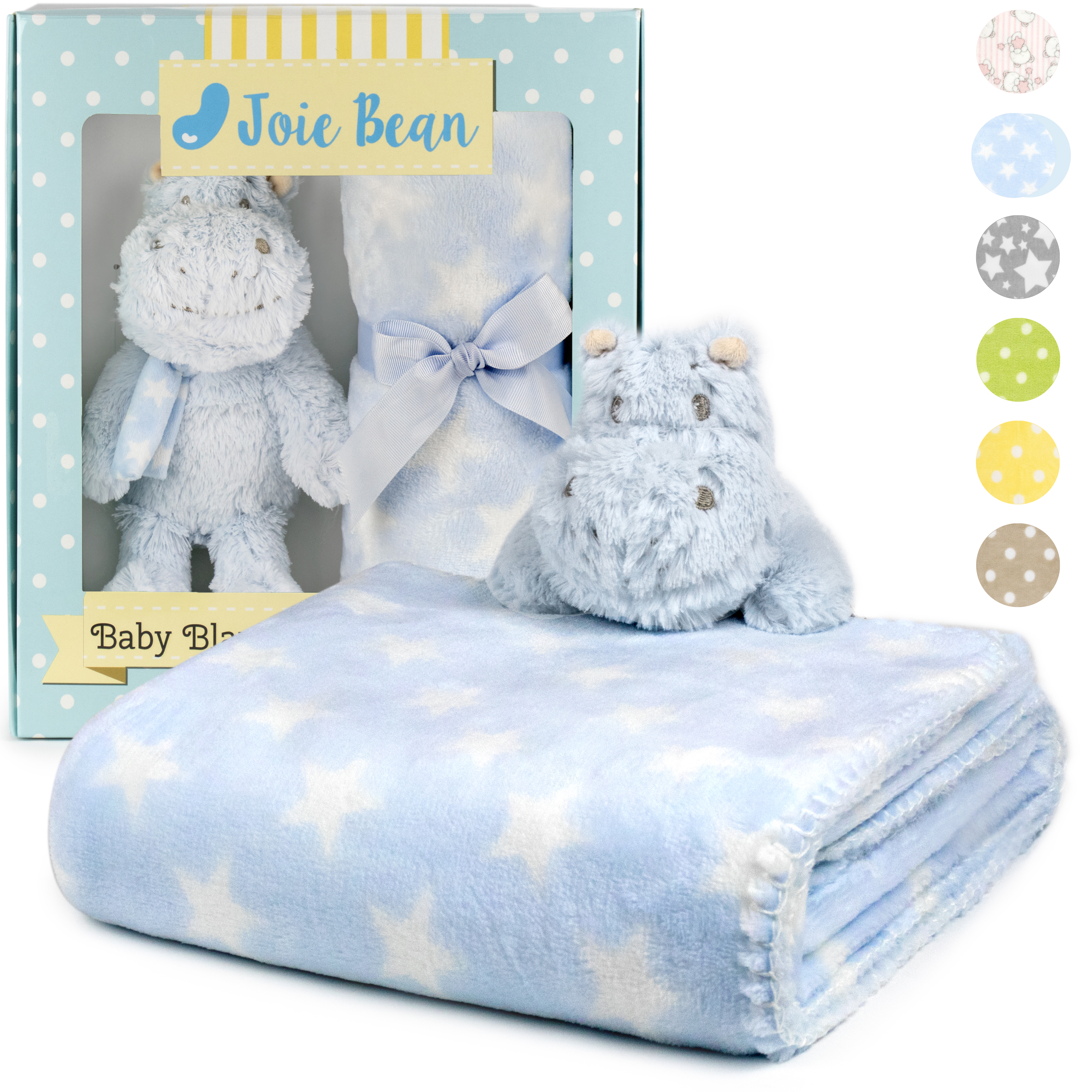 Girls Baby Feet 25x22"Minnie Mouse 2-Sided Lark Knot Fleece Blanket Set w/Plushy