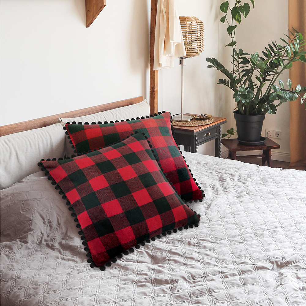 Juego de 2 fundas de almohada de terciopelo suave decoración de sofá - Imagen 19 de 122