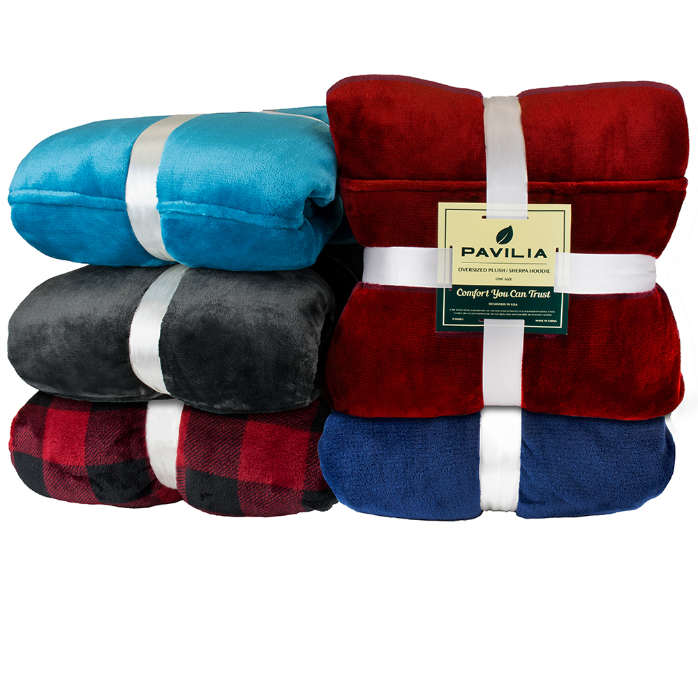 CÓMODA SUDADERA CON CAPUCHA Manta portátil con mangas con capucha bolsillo grande sherpa - Imagen 77 de 82