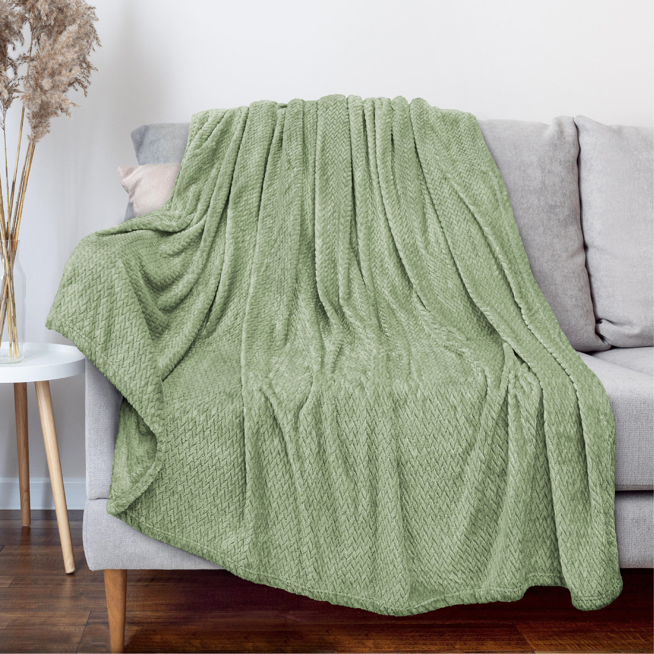 Super Soft Fleece Throw Blanket for Couch Sofa Bed Chair Lightweight Microfiber - Picture 92 of 139