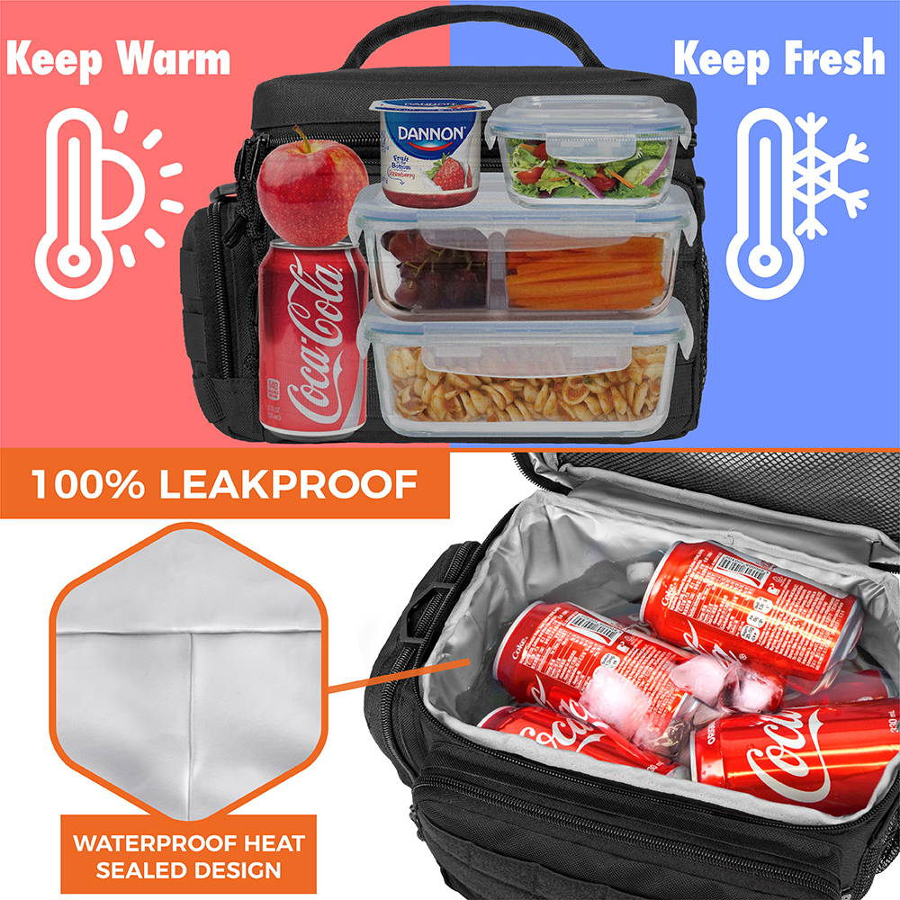 Insulated Lunch Box For Men - Meal Prep Lunch Bag Women/Men. Small Cooler  Bag In