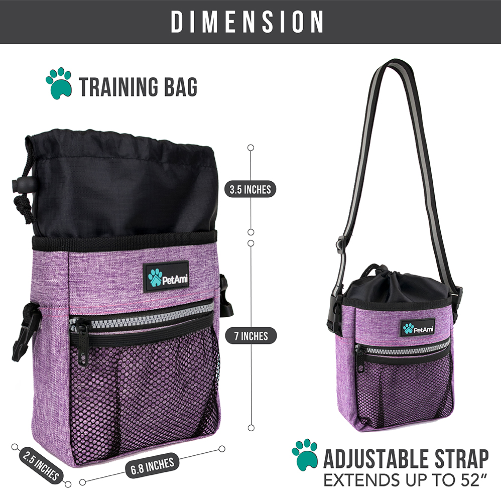 Pet Treat Pouch Training Dog Snack Feed Food Puppy Bait Obedience Waist Belt Bag - Picture 77 of 92